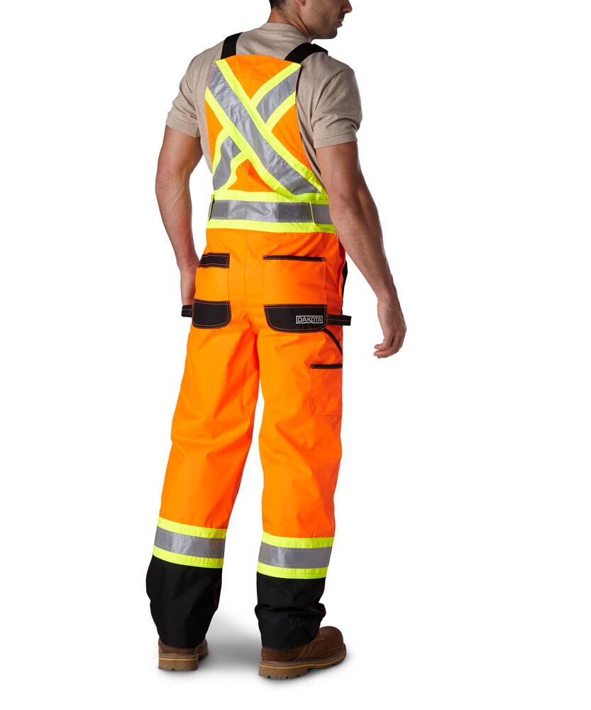 Dakota WorkPro Series Men's Hi Vis T-Max Insulated Water Repellent Bib Overalls