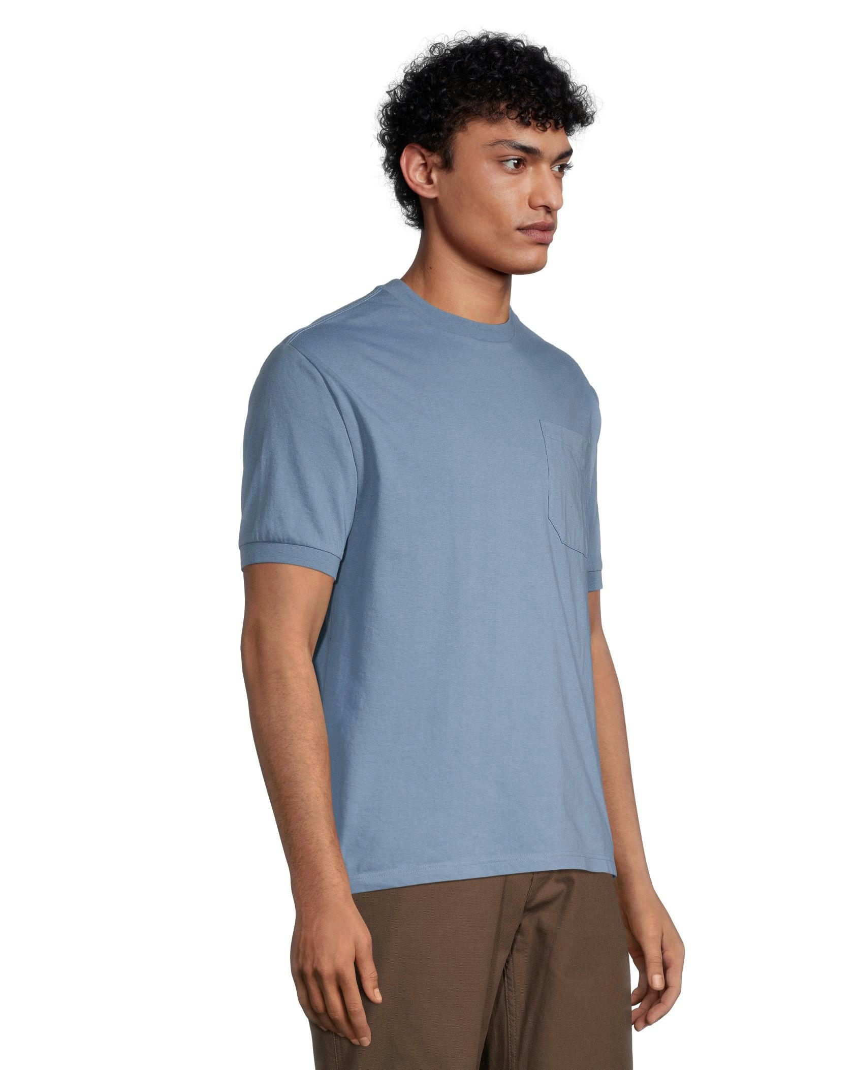 Aggressor Men's Crewneck Short Sleeve Solid Work T-Shirt With FRESHTECH