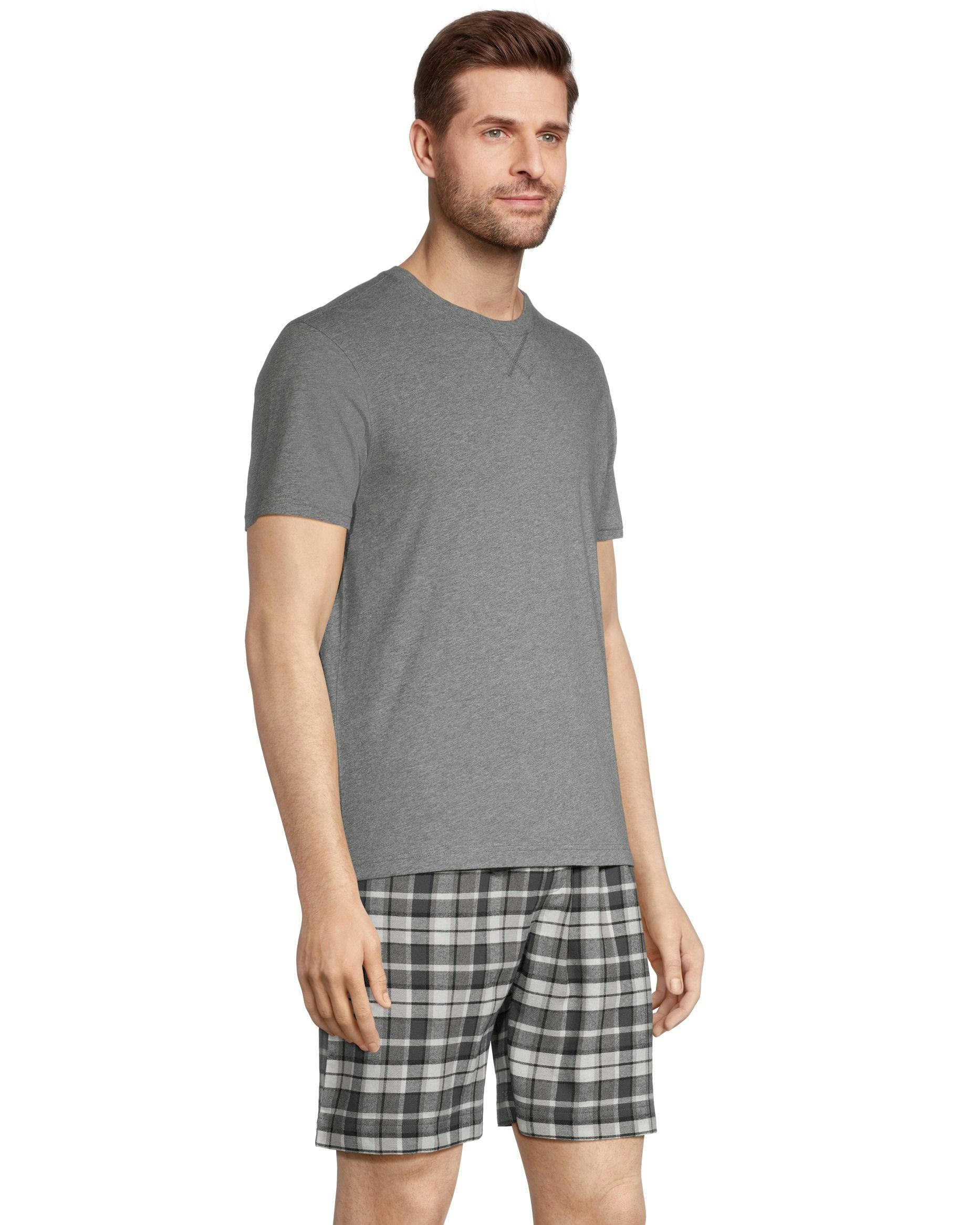 Denver Hayes Men's Woven Short and T Shirt Set