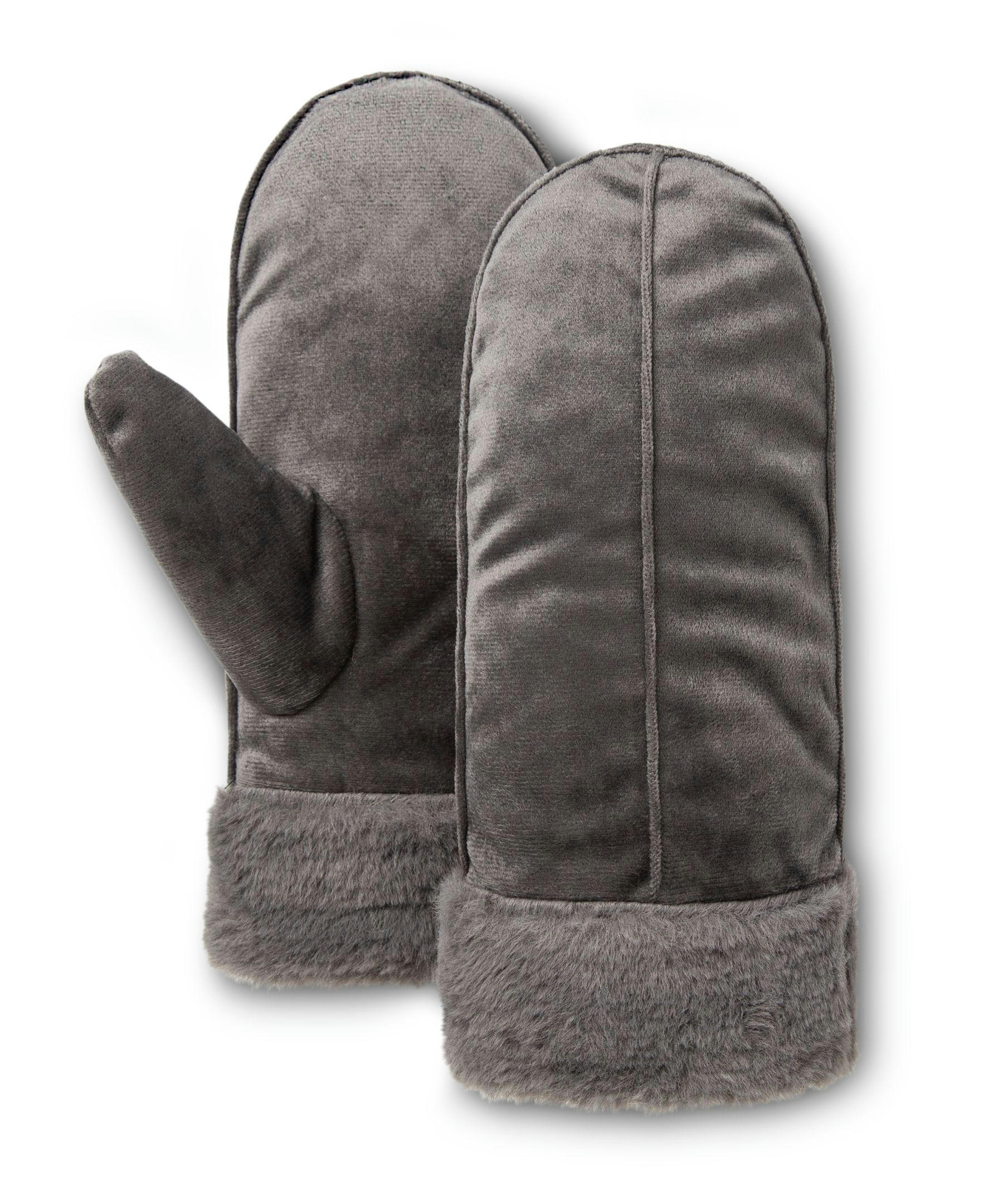 WindRiver Women's Heritage Super Soft Faux Fur Fleece Lined Mittens