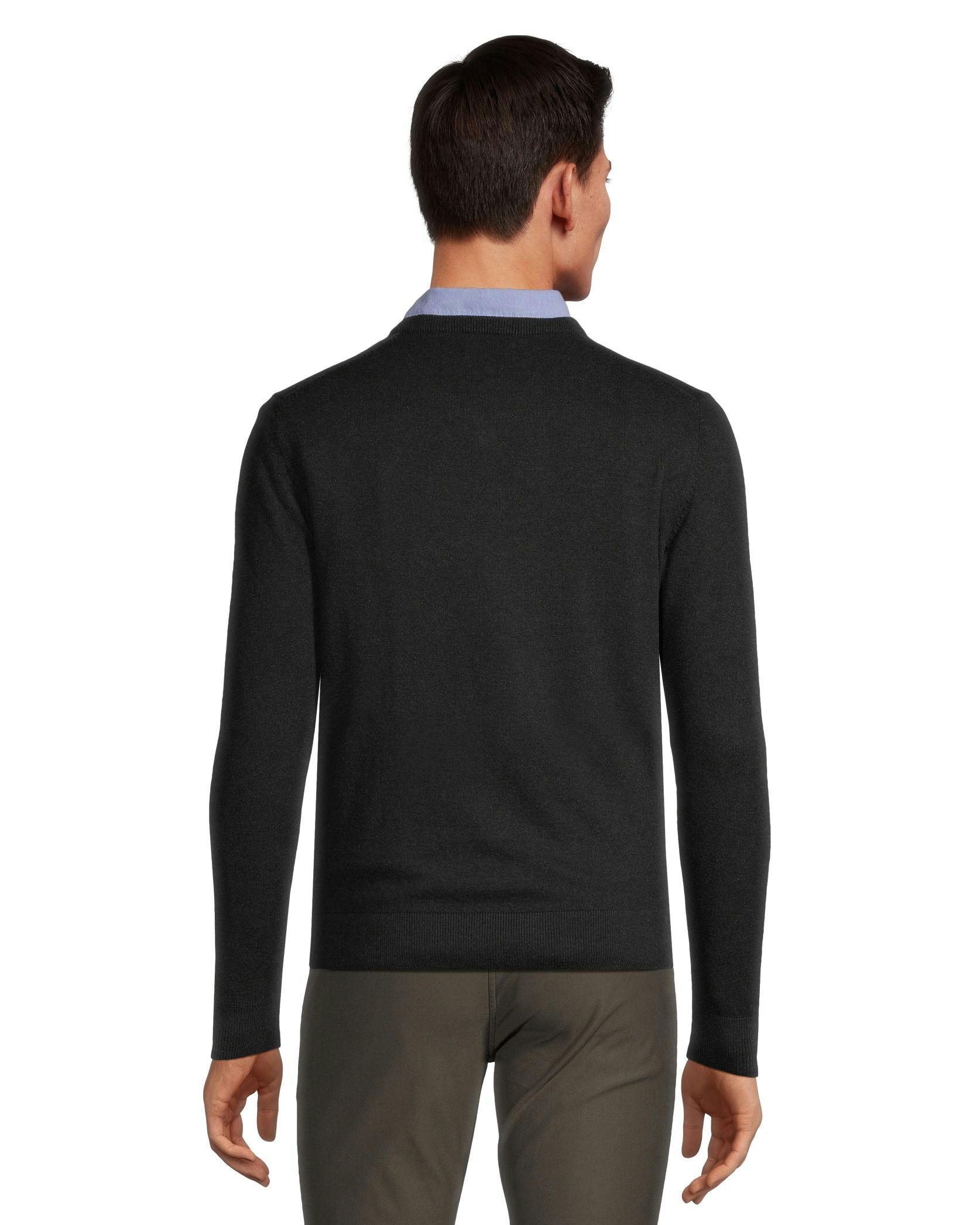 Denver Hayes Men's Soft Cotton V-Neck Sweater