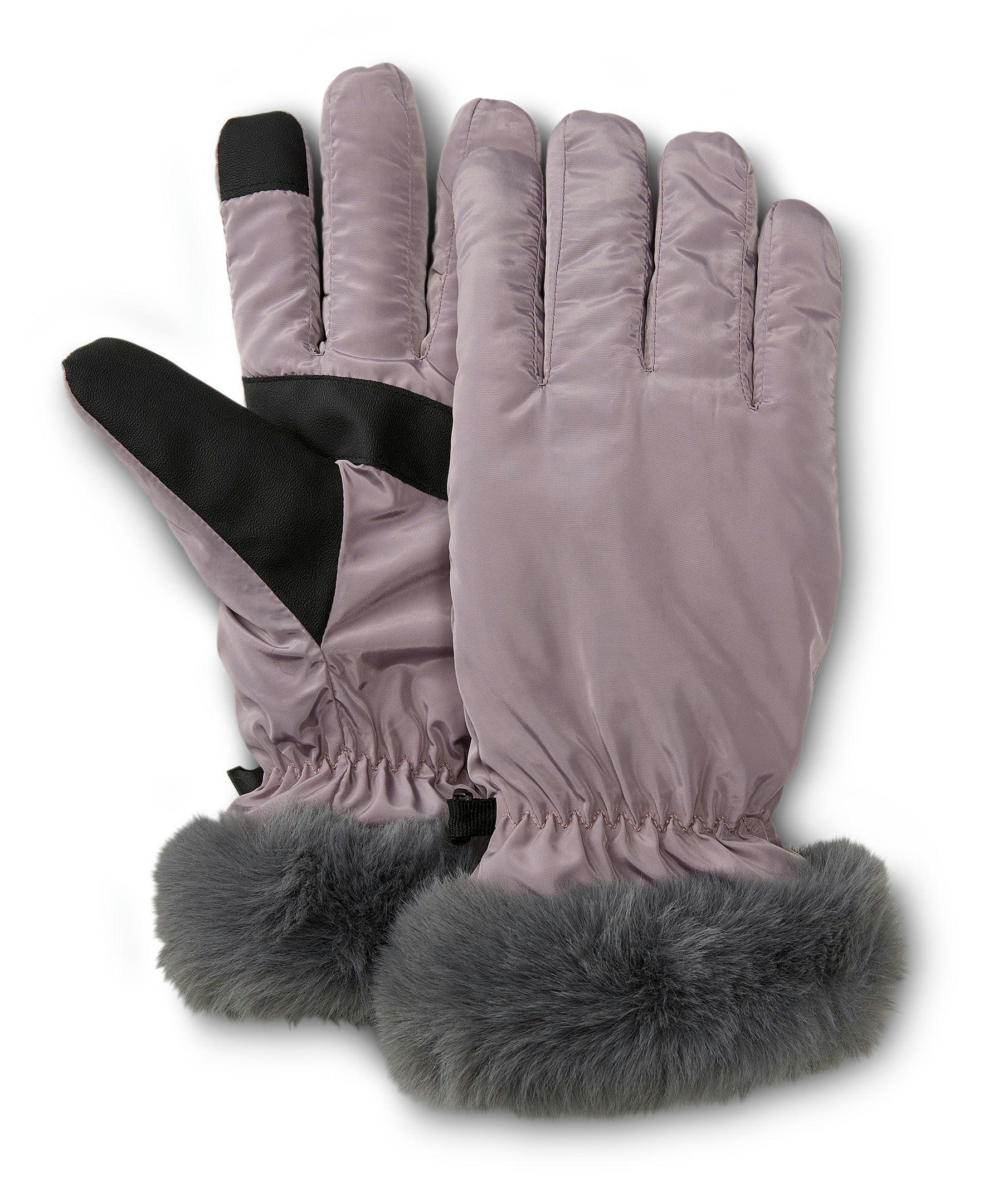 Denver Hayes Women's Packable Fur Cuff Gloves