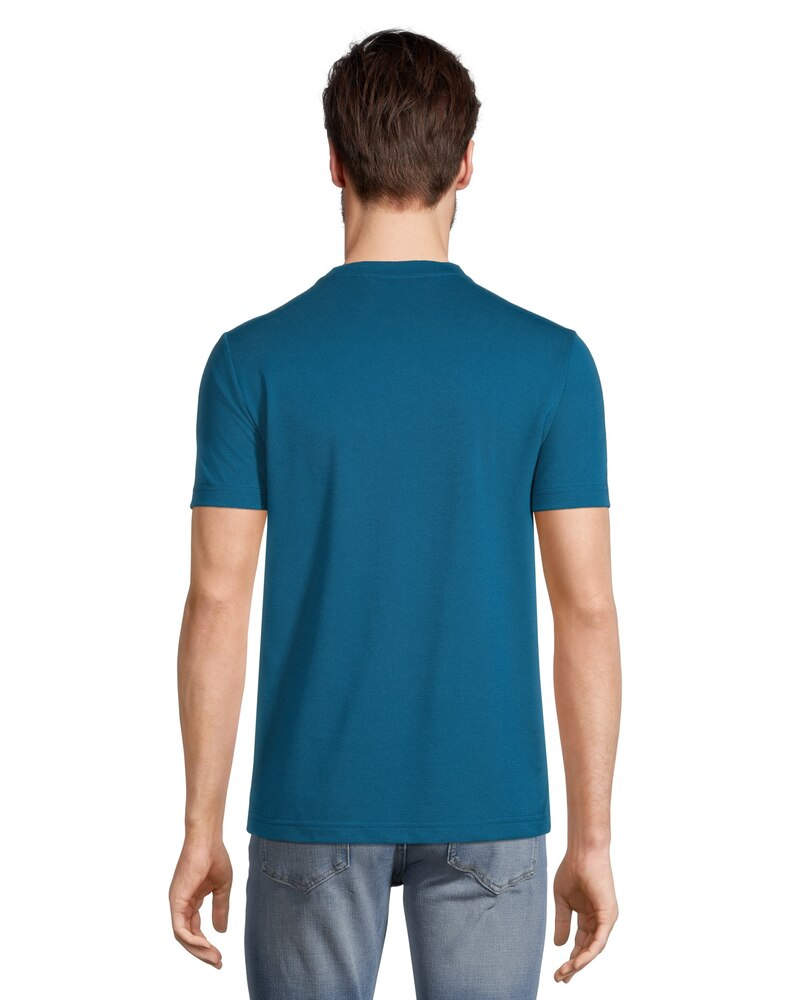 Men's 3 Button Placket Pique Henley Cotton Shirt