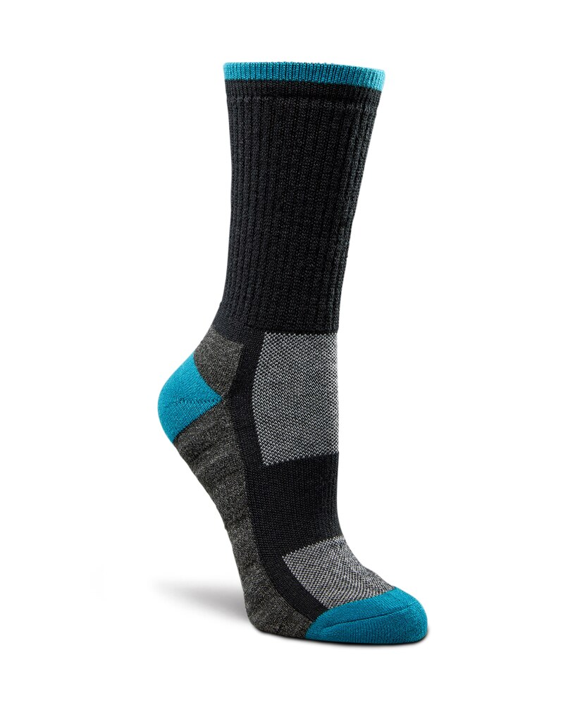 WindRiver Women's Wool Blend Quad Comfort Hiking Crew Socks