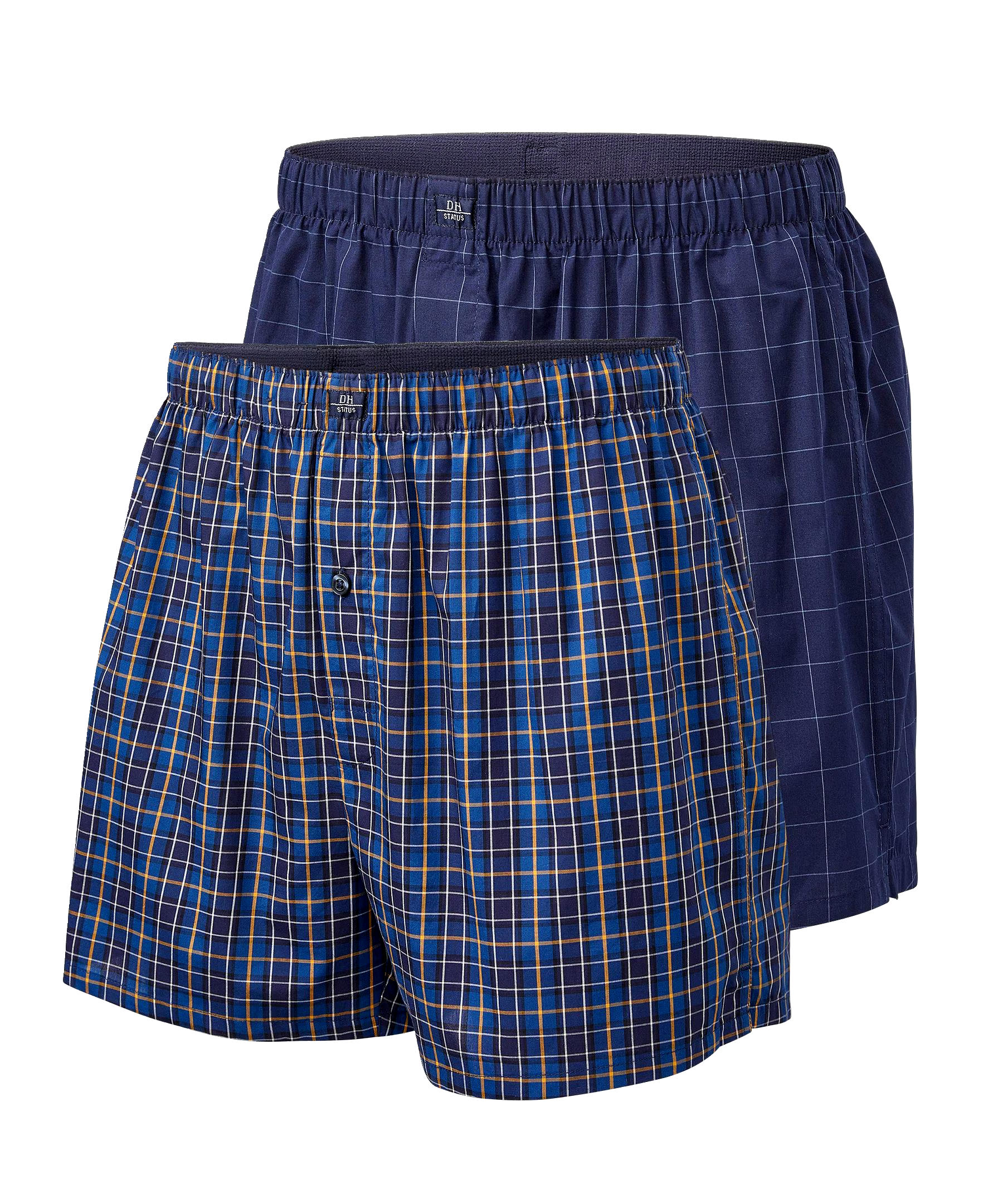 Denver Hayes Men's 2 Pack Woven Boxer