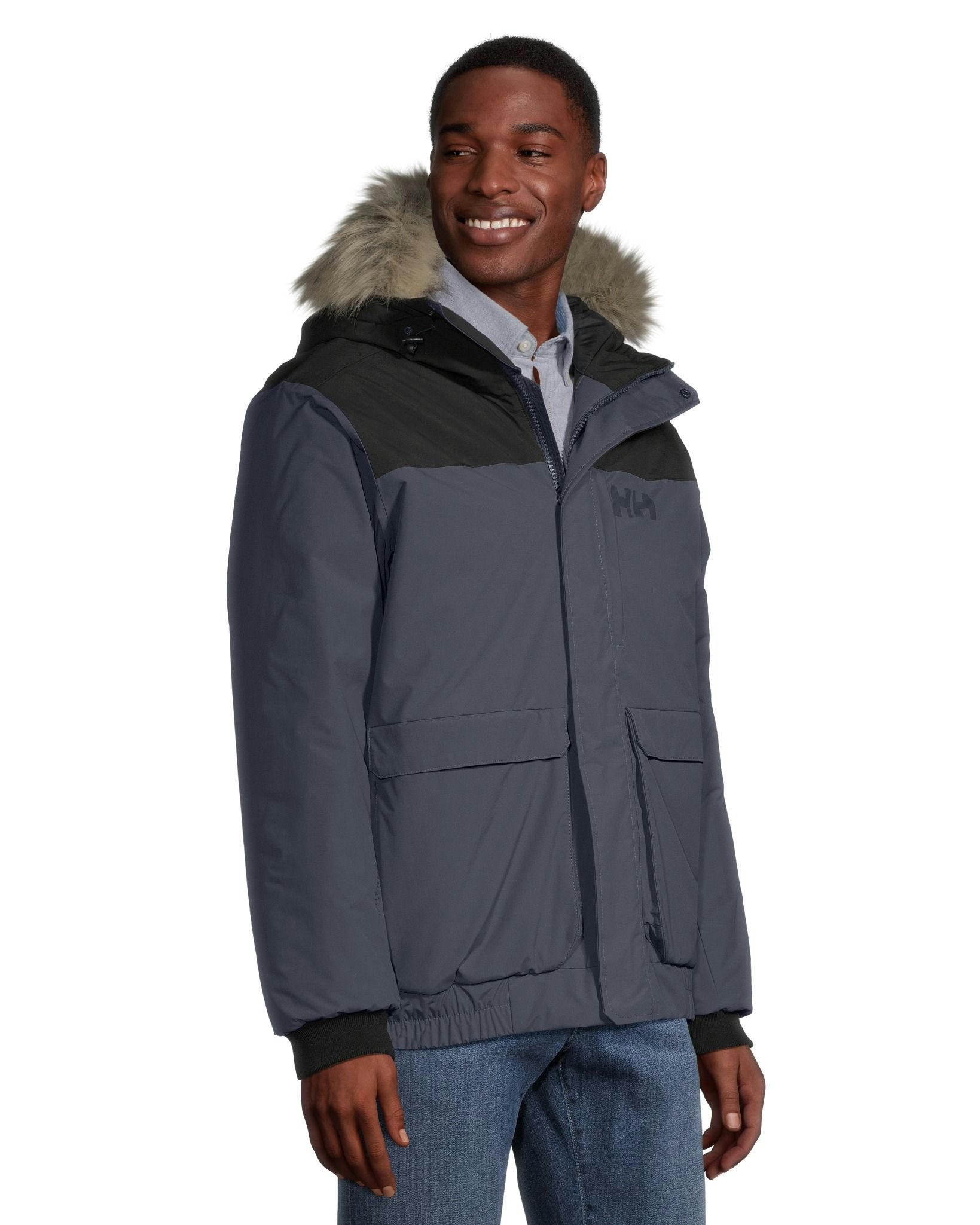 Helly Hensen Men's Canmore Helly-Tech Insulated  Hooded Bomber Jacket
