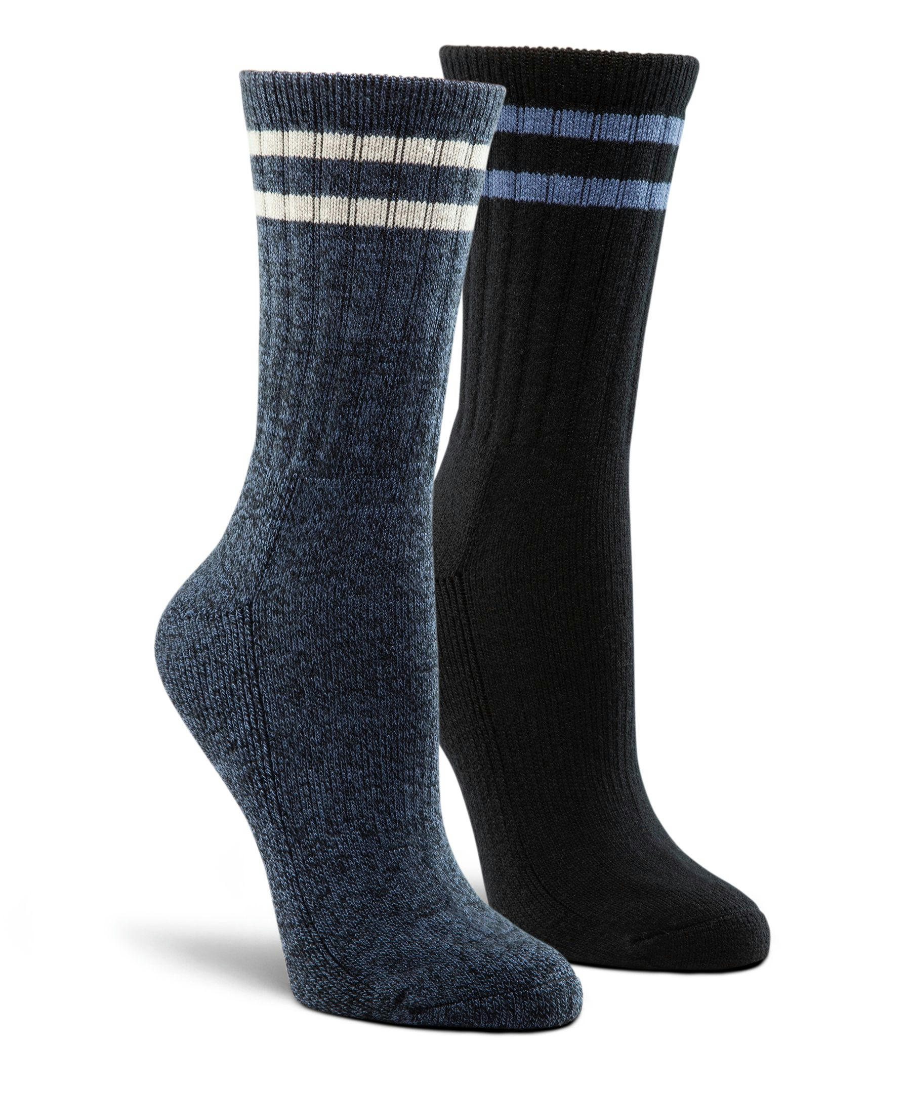 WindRiver Women's 2 Pack Super Soft Thermal Quad Comfort Boot Socks