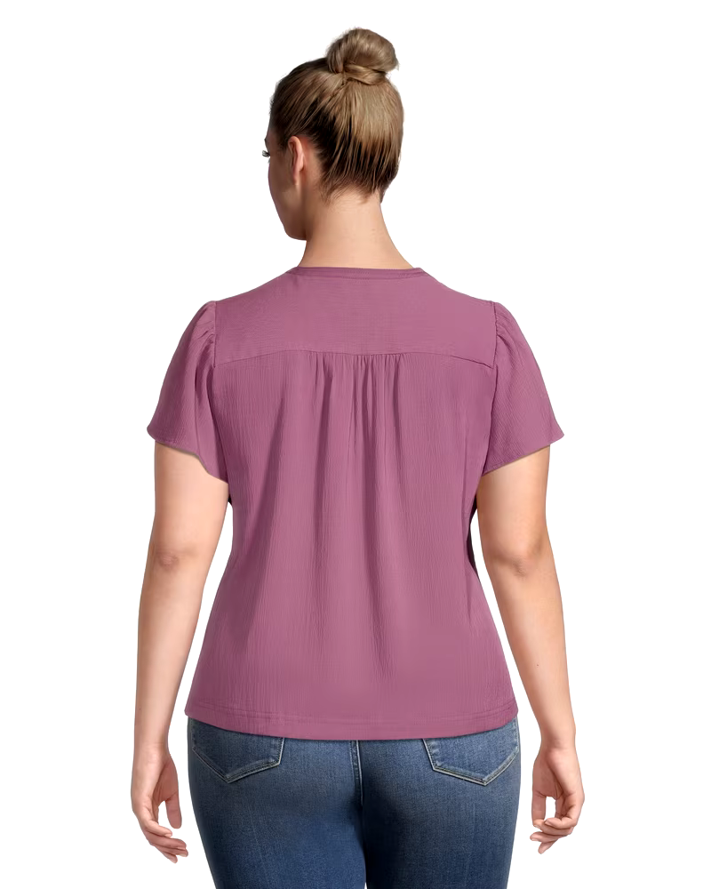 Women's Flutter Sleeve Blouse