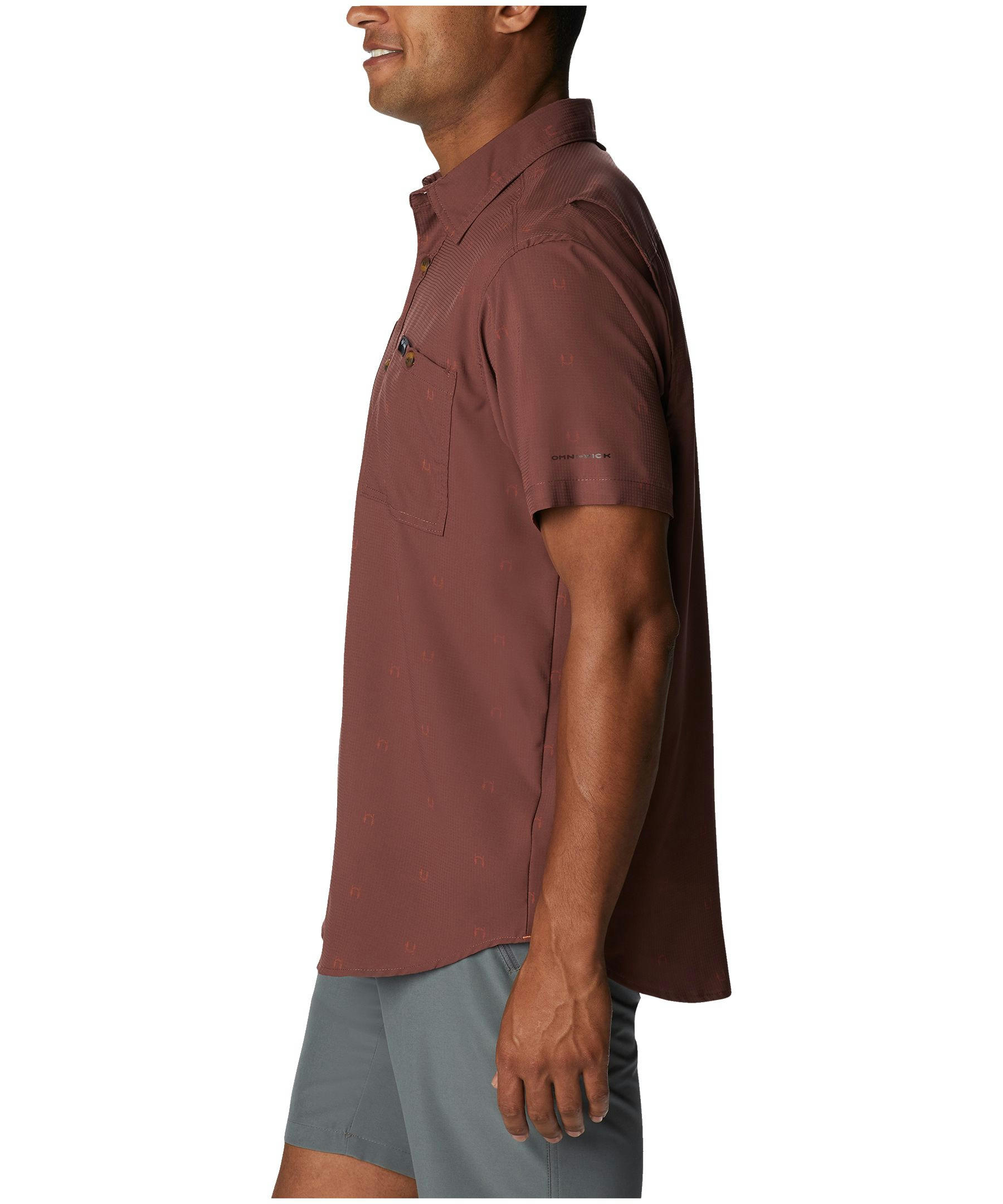 Columbia Men's Utilizer Long Sleeve Omni Shade Woven Printed Shirt