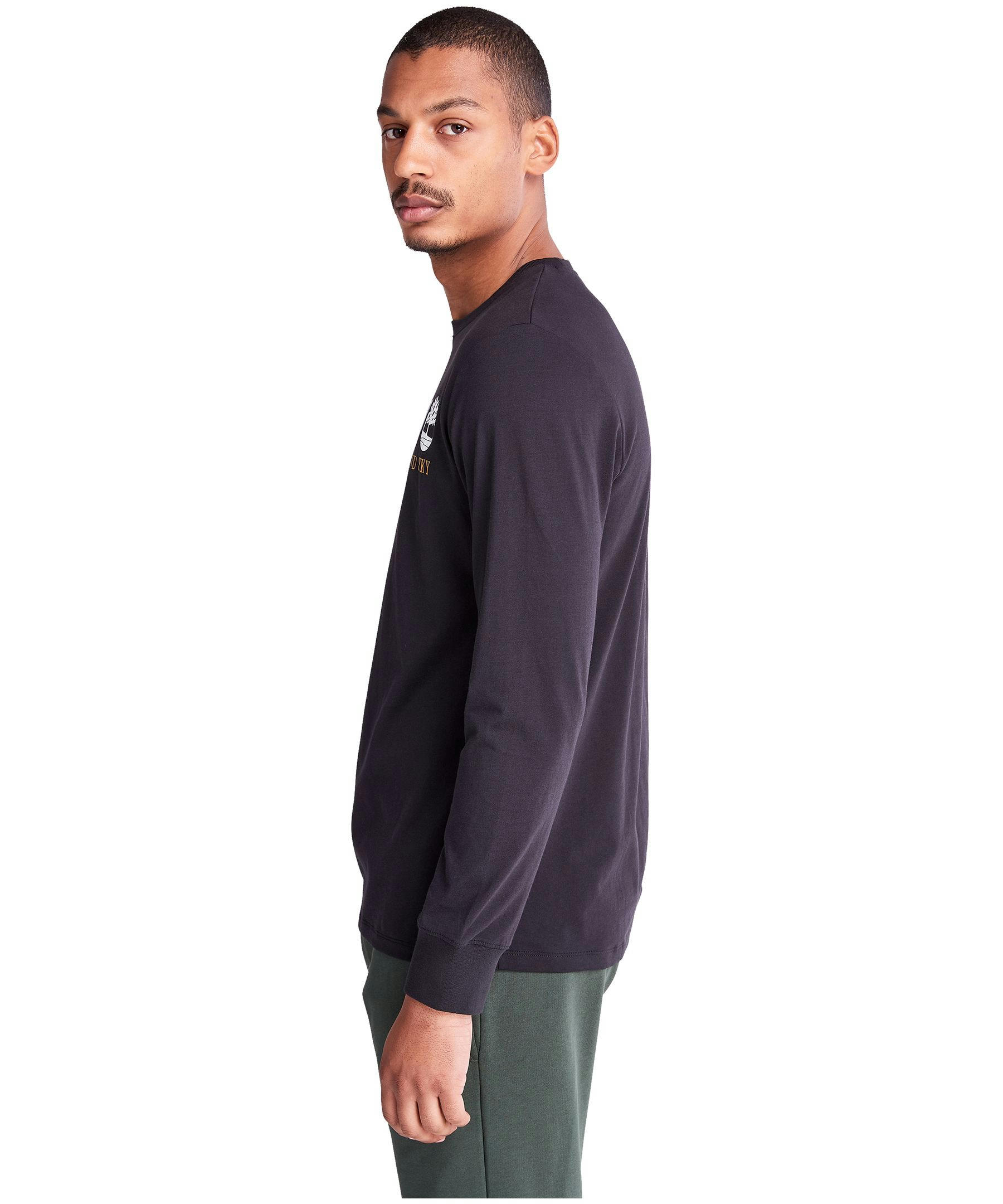 Timberland Men's Long Sleeve Front Graphic T Shirt