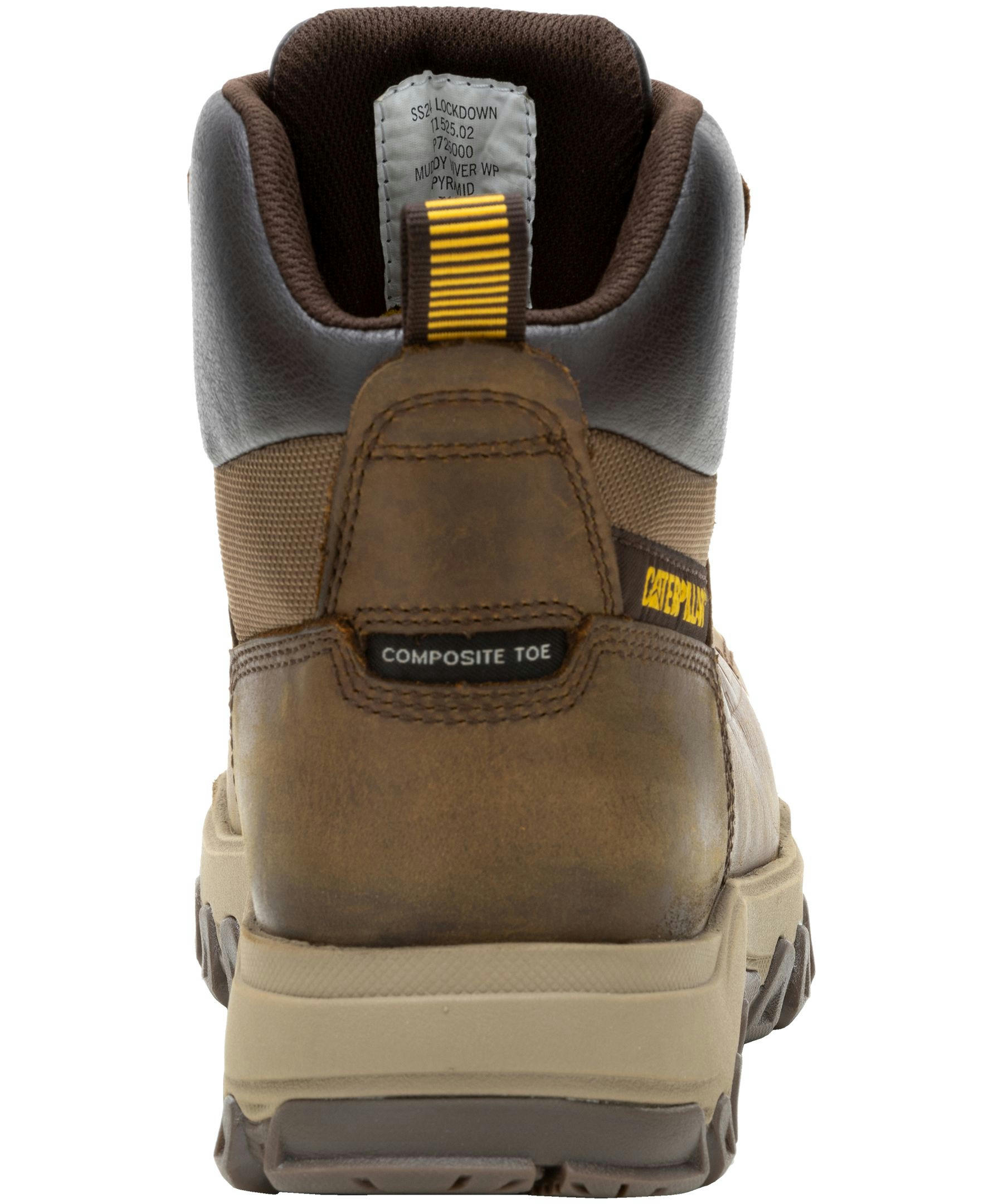 CAT Men's Threshold Rebound 6 Inch Composite Toe Composite Plate Waterproof Work Boot