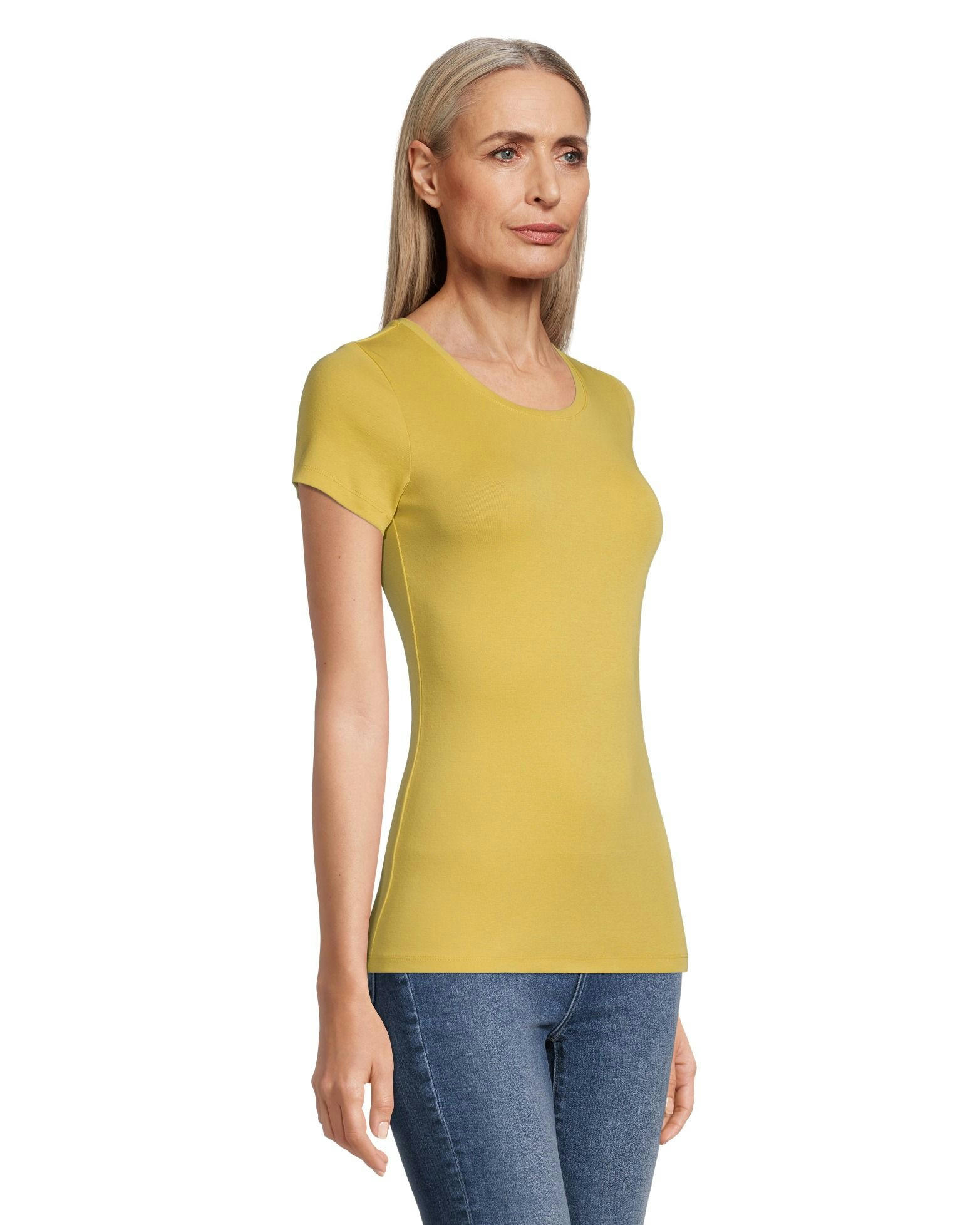 Women's Crewneck Short Sleeve Fitted T Shirt