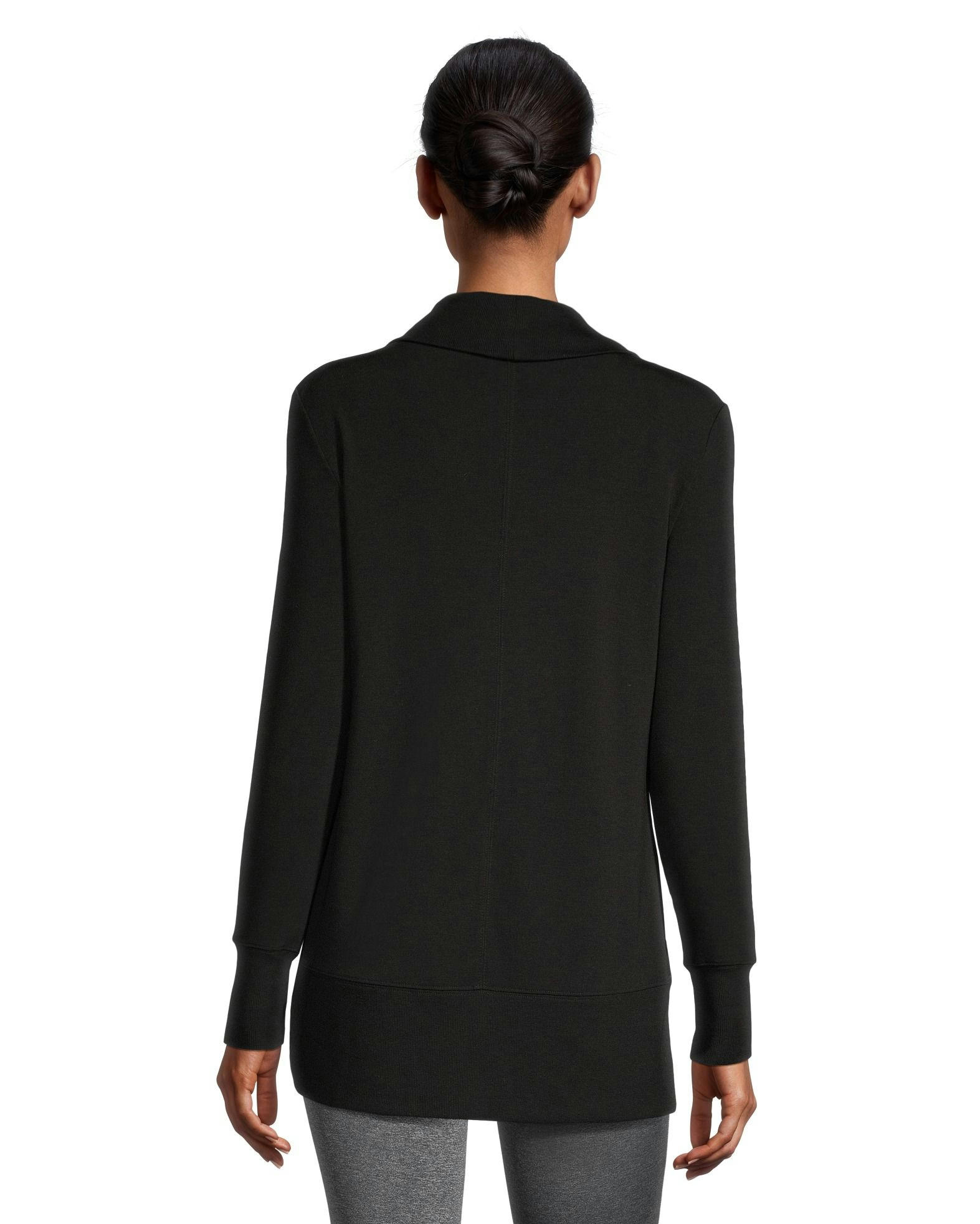 Shambhala Women's Semi-Fitted French Terry Open Cardigan