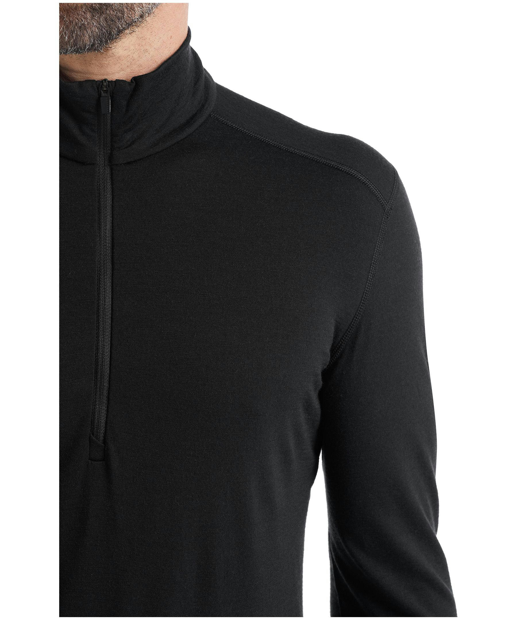 Icebreaker Men's 200 Oasis Long Sleeve Half Zip Base Layer Top