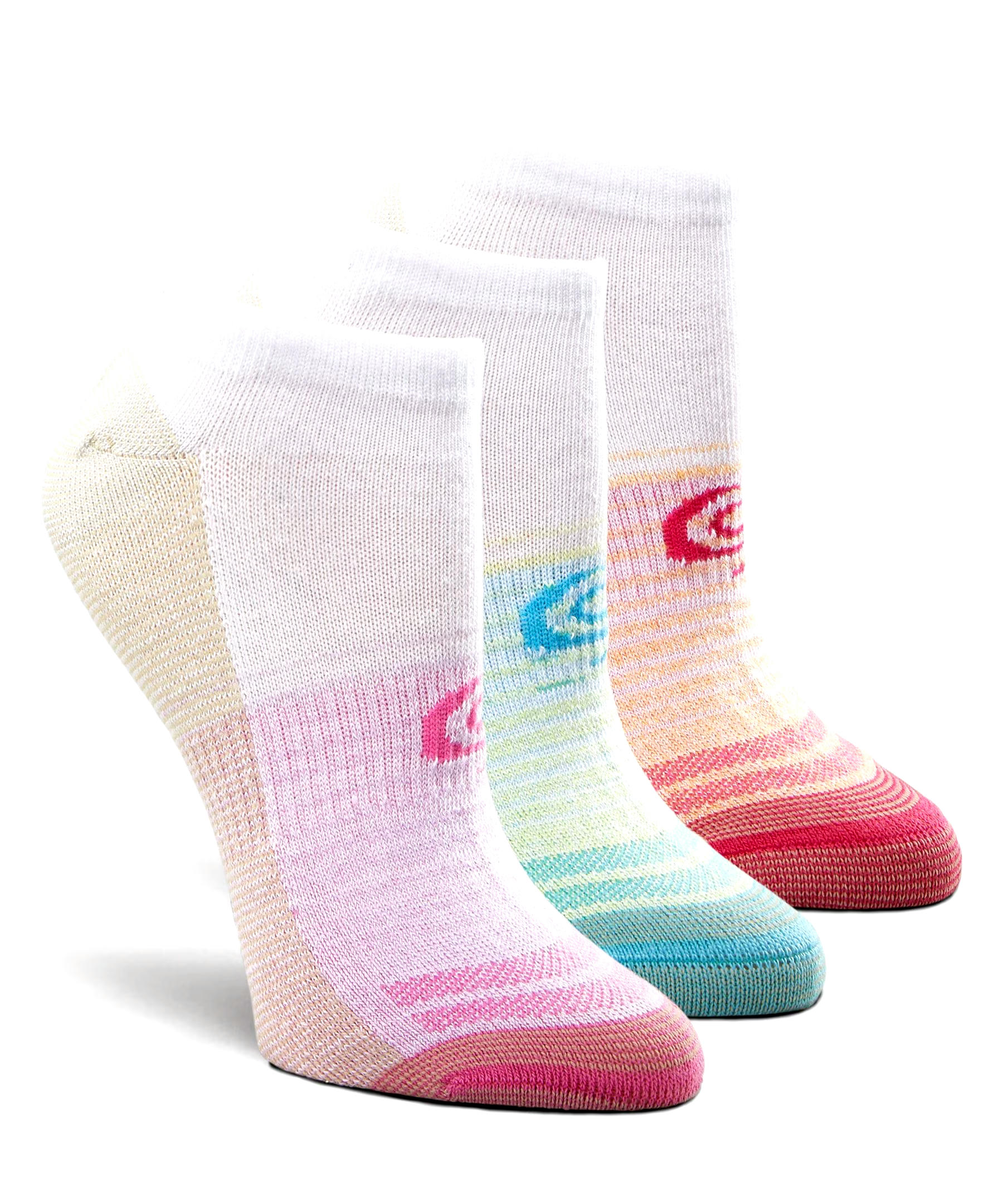 Women's 3 Pack Moisture Guard Extreme Athletic No Show Socks