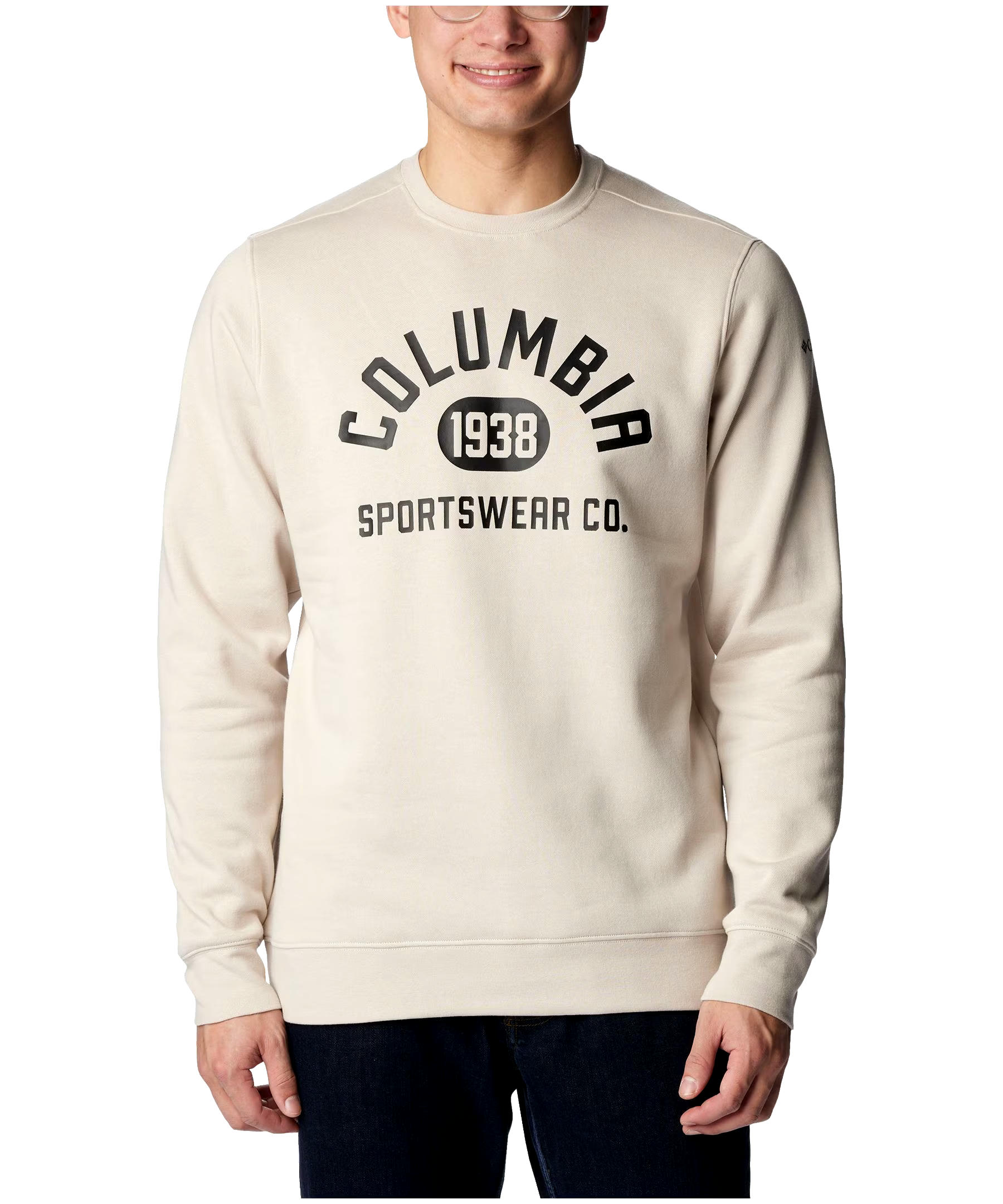 Columbia Men's Trek Classic Fit Logo Graphic Crewneck Pullover Sweatshirt
