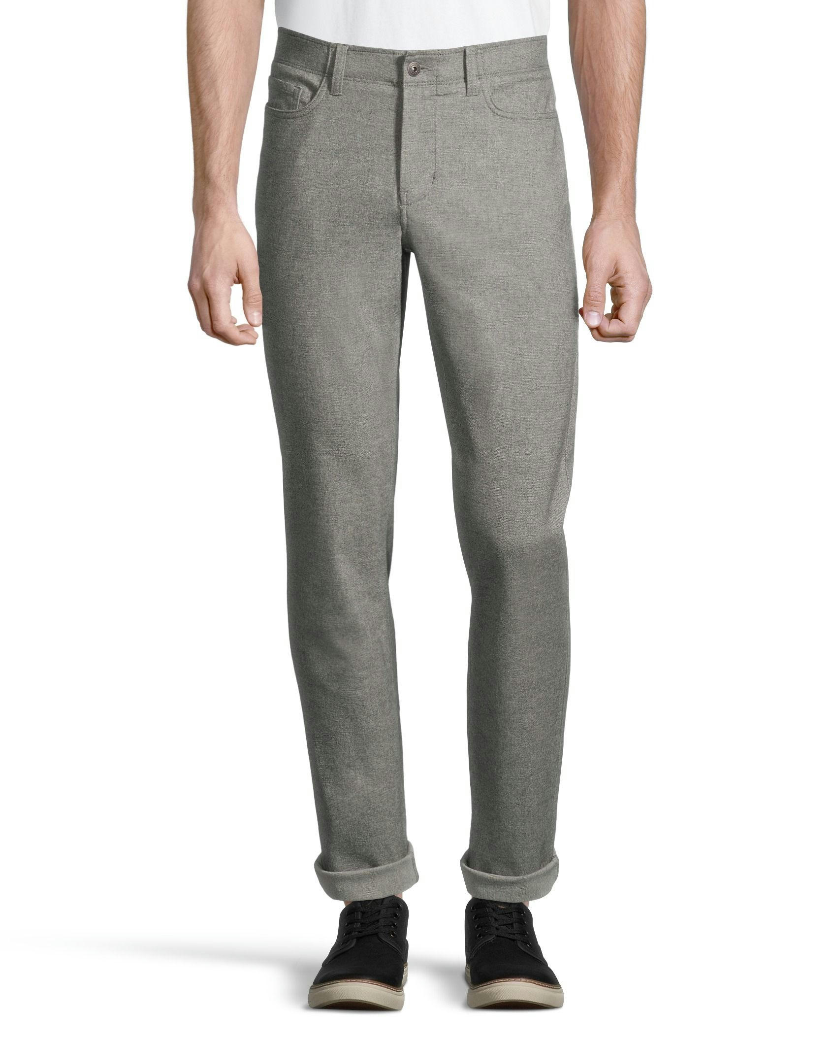 Denver Hayes Men's Stretch 5 Pocket Slim Chino Pants