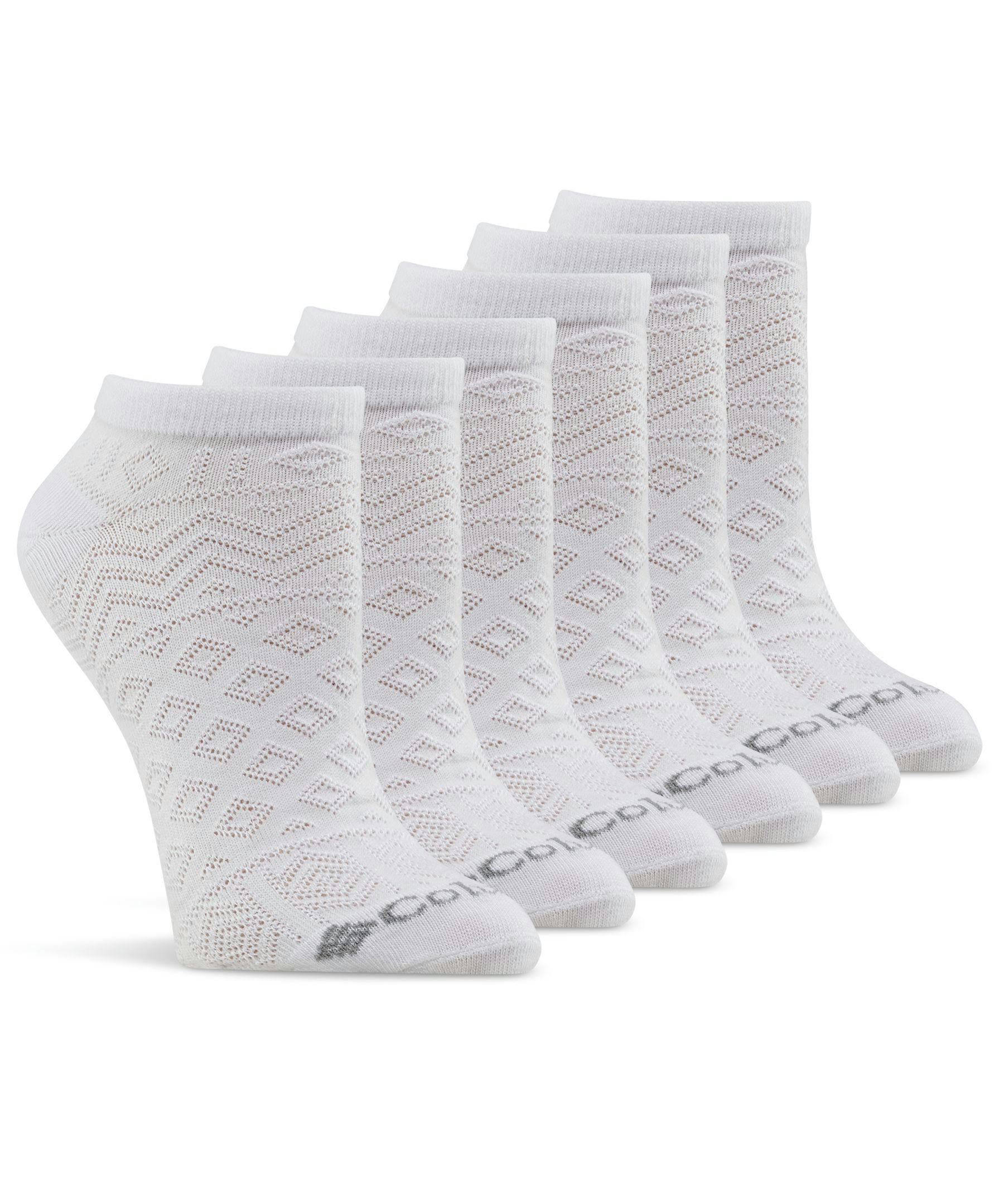 Columbia Women's 6 Pack Pattern Mesh No Show Socks