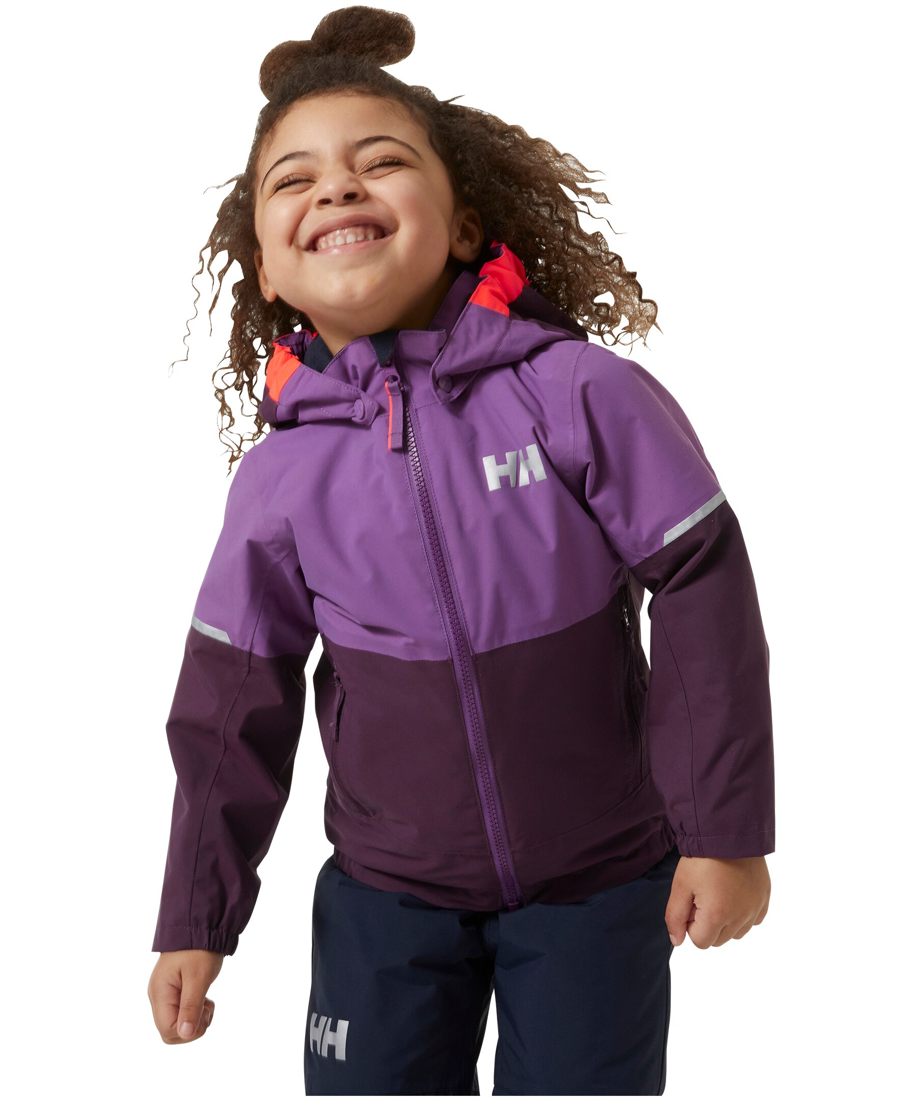 Helly Hansen Girls' 2-6 Years Sogn Waterproof Windproof and Breathable Rain Jacket