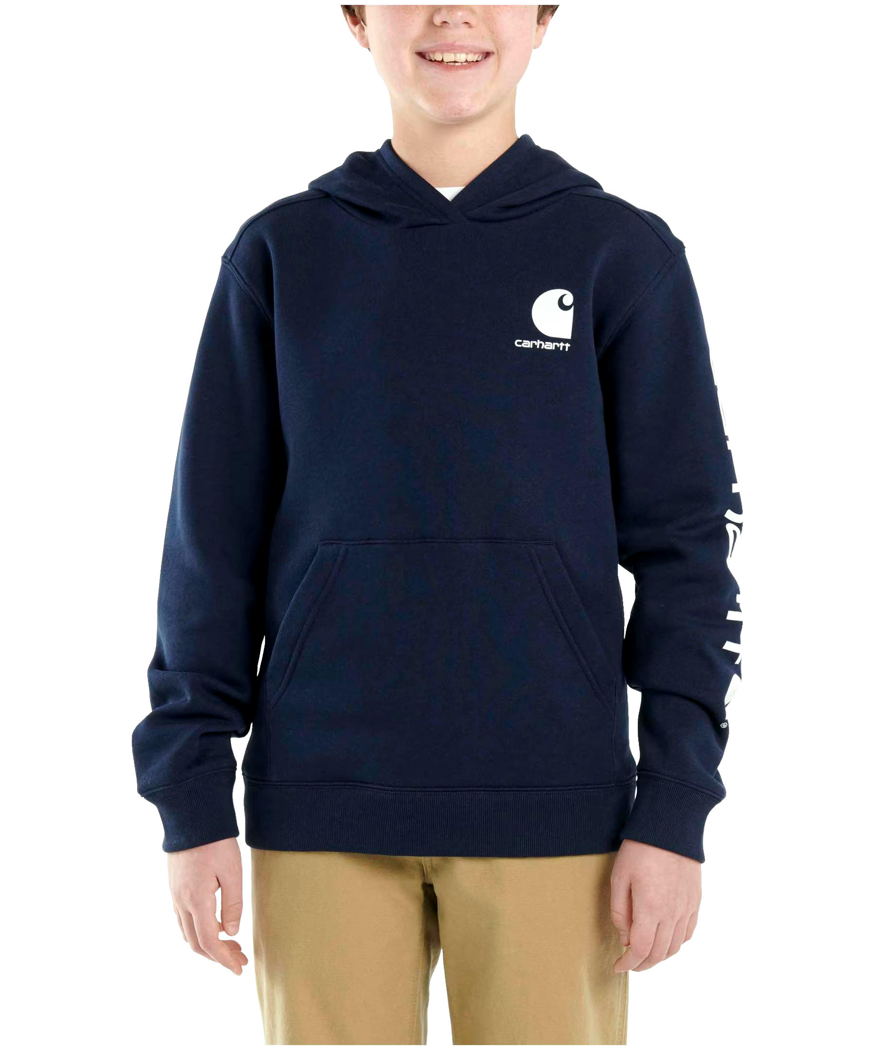 Carhartt Youth Unisex Logo Graphic Hoodie Sweatshirt