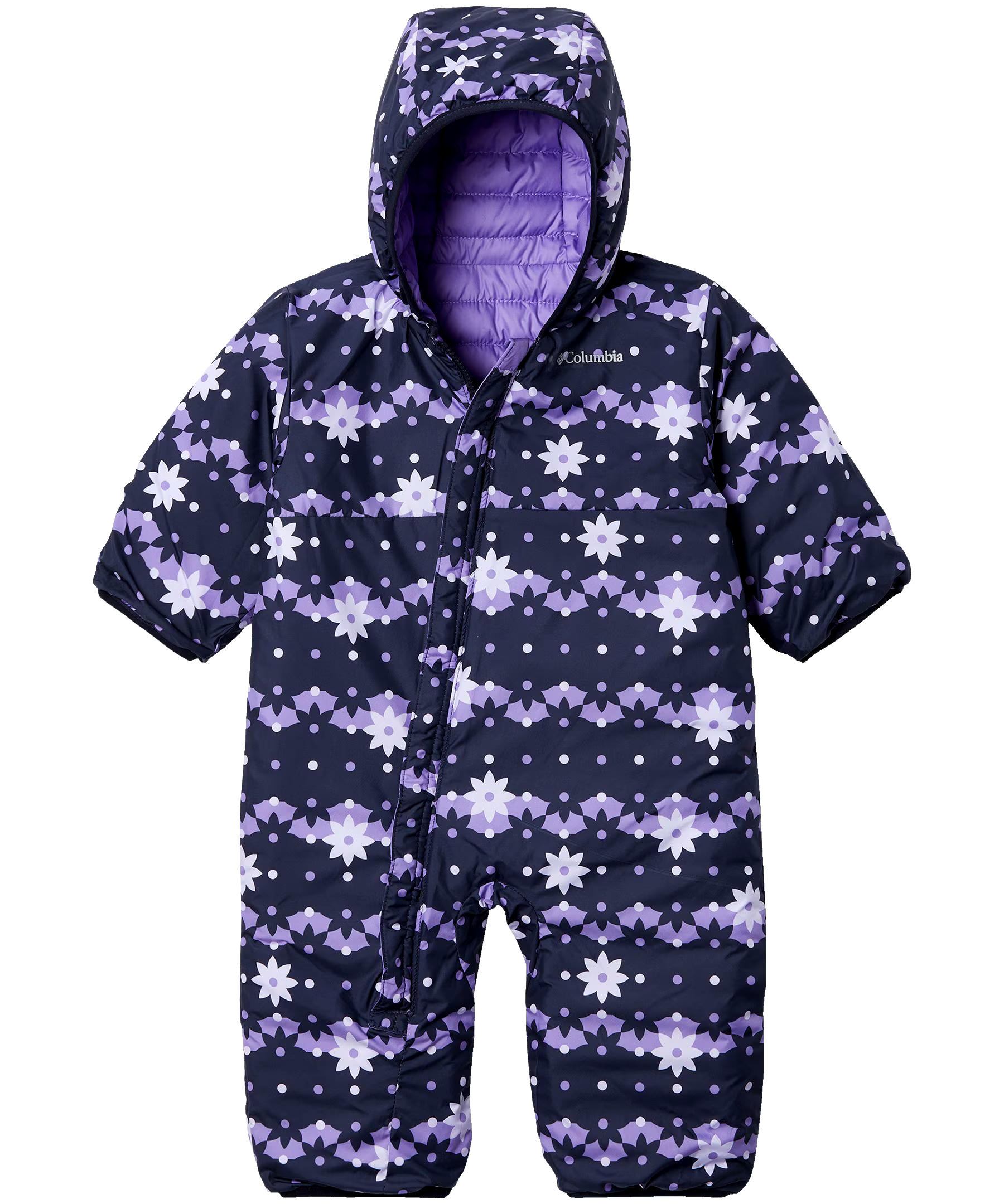 Columbia Baby Unisex 0-24 Months Water Resistant Powder Lite Reversible Bunting Bodysuit