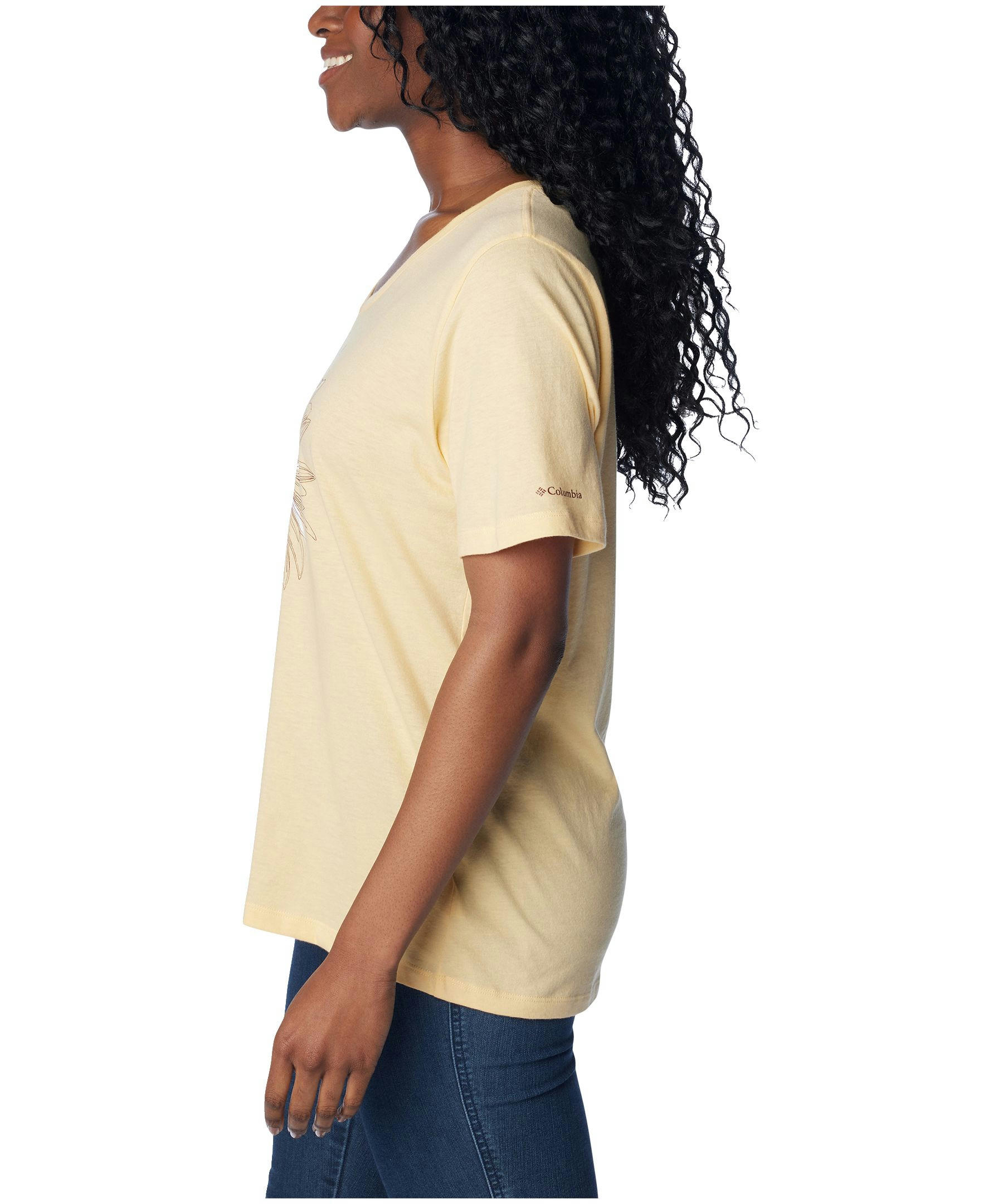 Columbia Women's Bluebird Day Relaxed Fit V Neck T Shirt