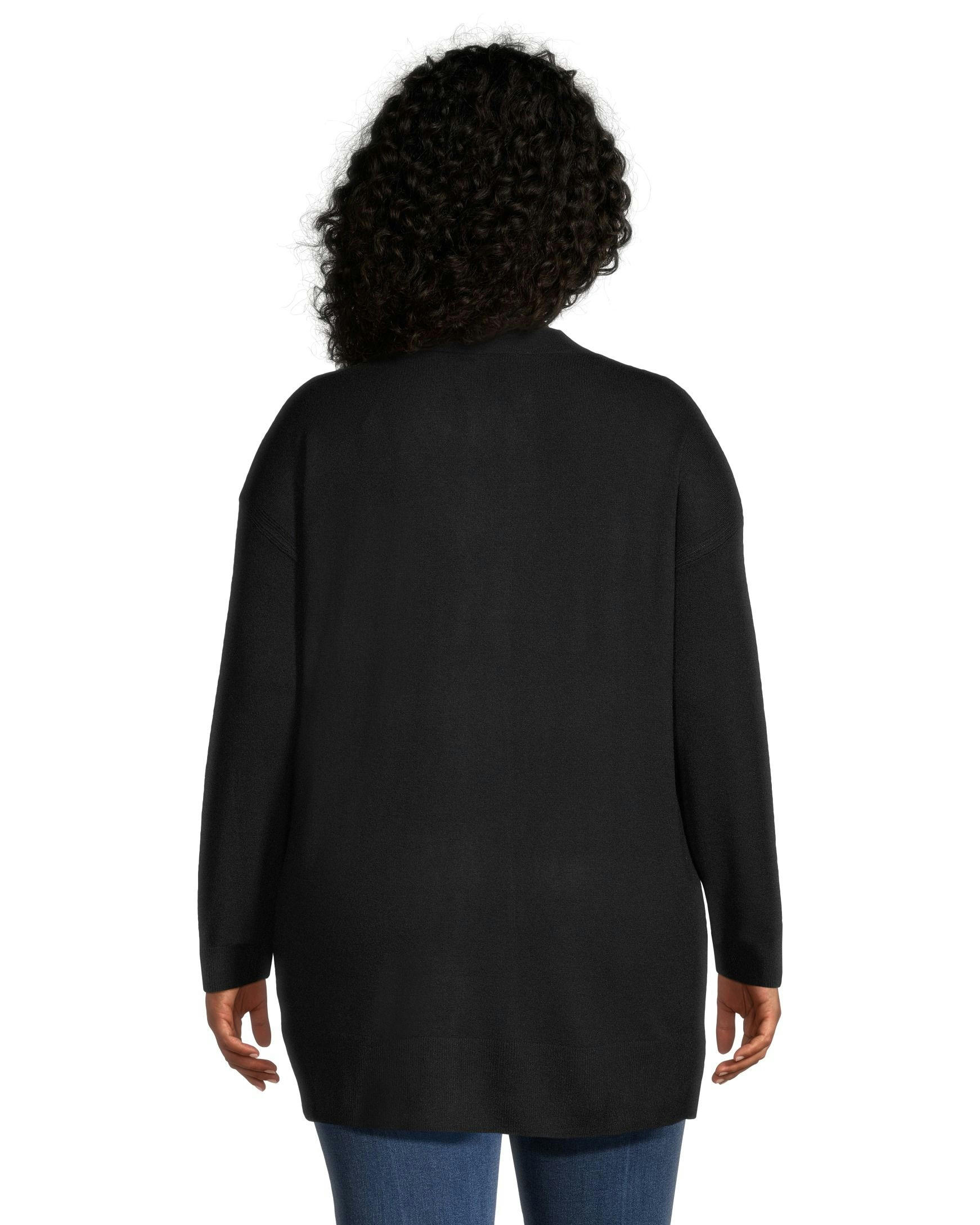 Denver Hayes Women's Knit Semi Fitted Open Cardigan