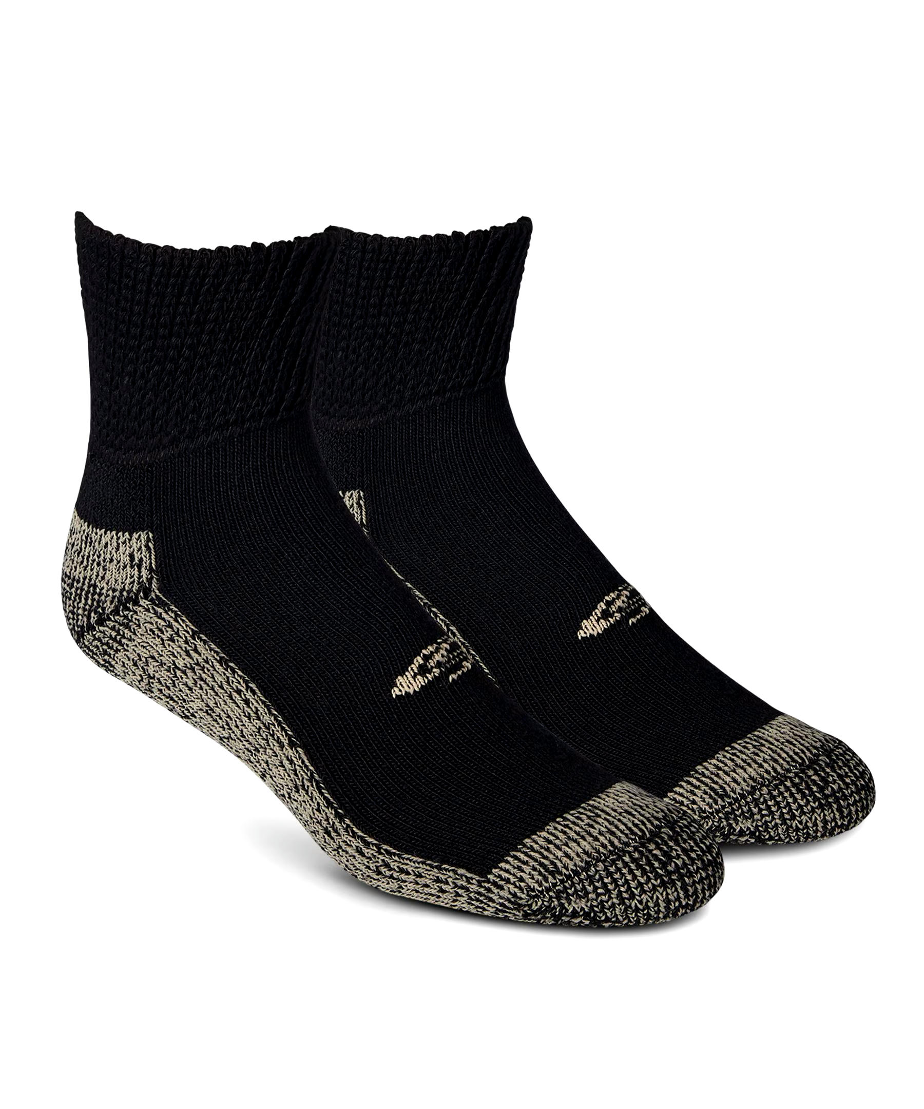Copper Sole Men's 2-Pack Wide Leg Non Binding Ankle Socks