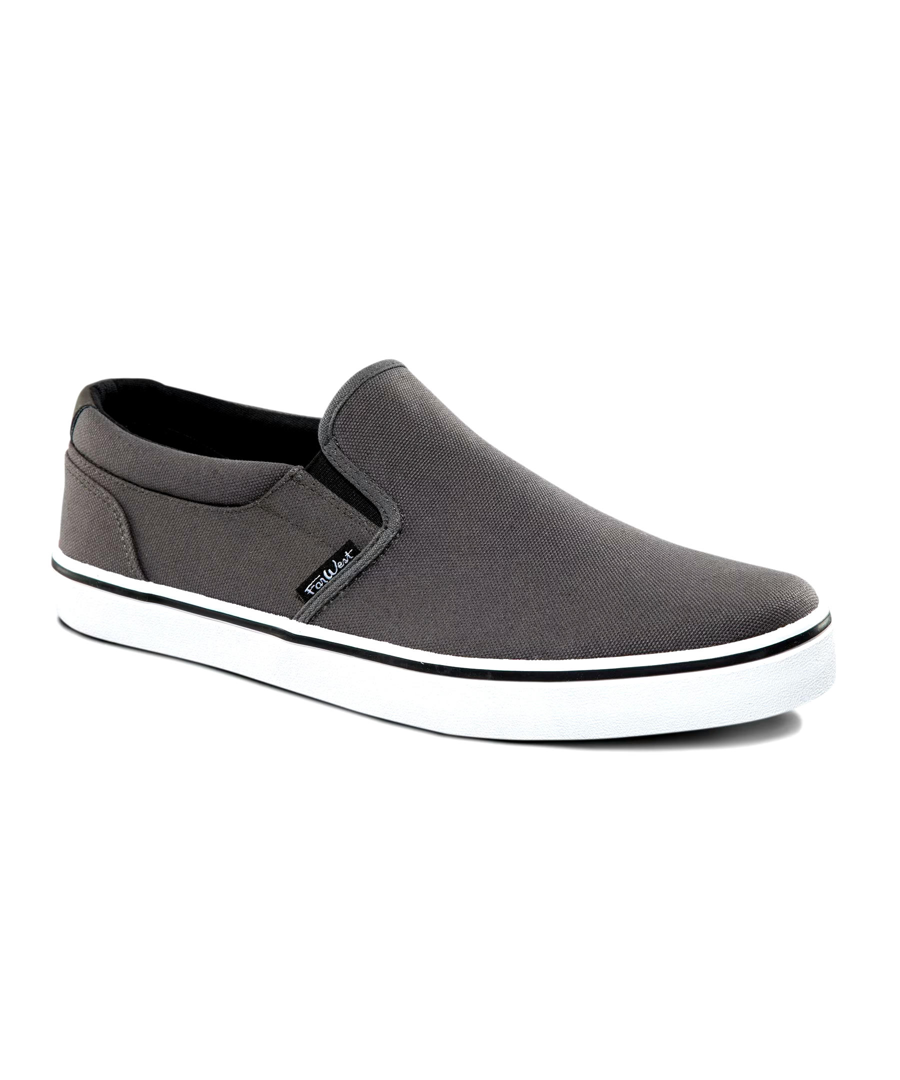 FarWest Men's Saturna FRESHTECH Slip On Sneakers - Grey