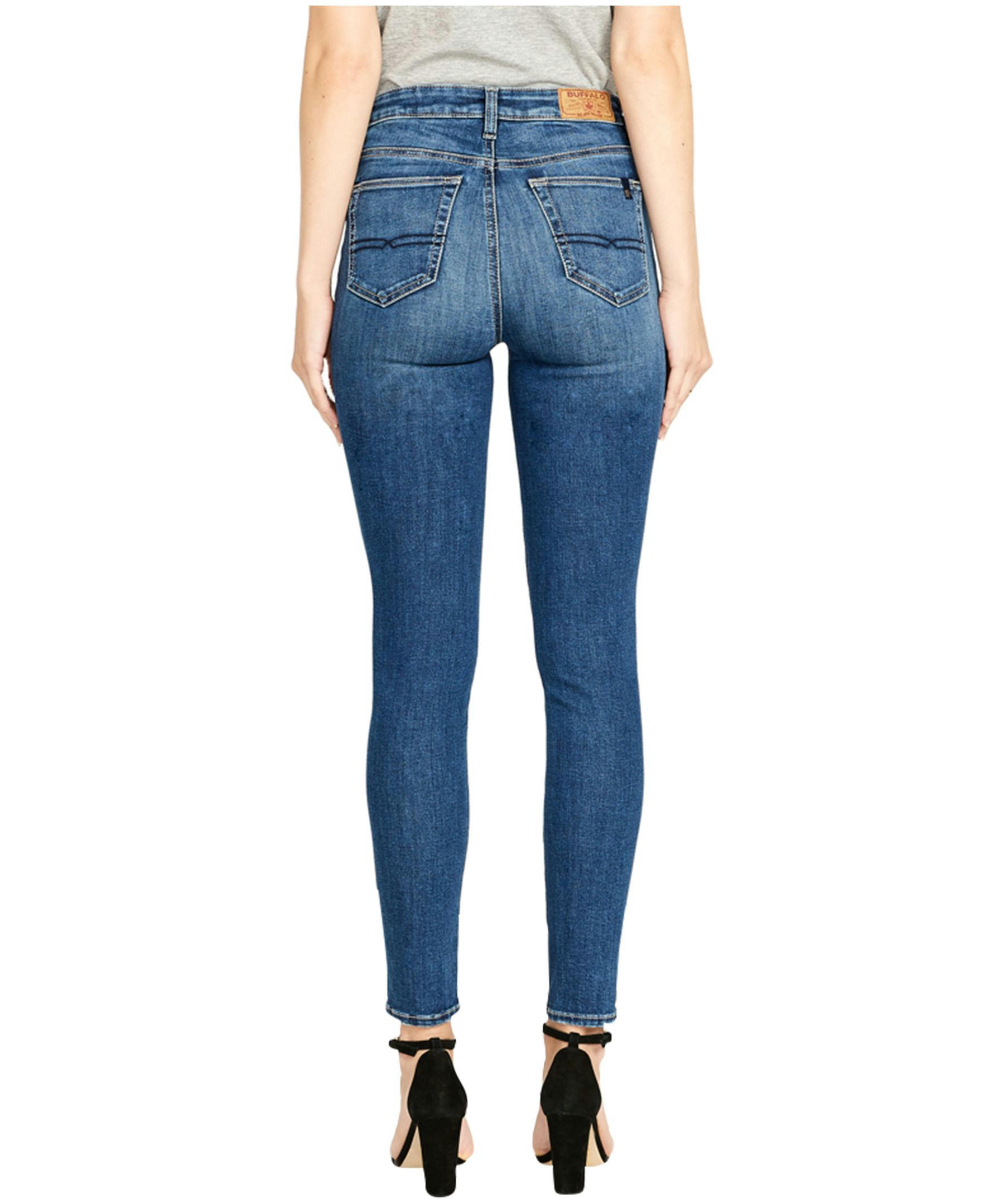 Buffalo Women's Skylar High Rise Skinny Jeans Medium Indigo -