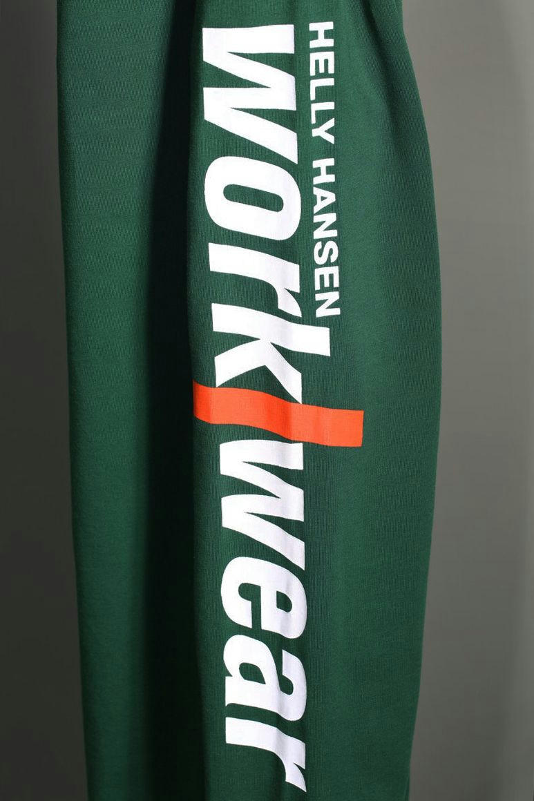 Helly Hansen Workwear Men's Long Sleeve Crewneck Graphic Work T Shirt - Stone Blue