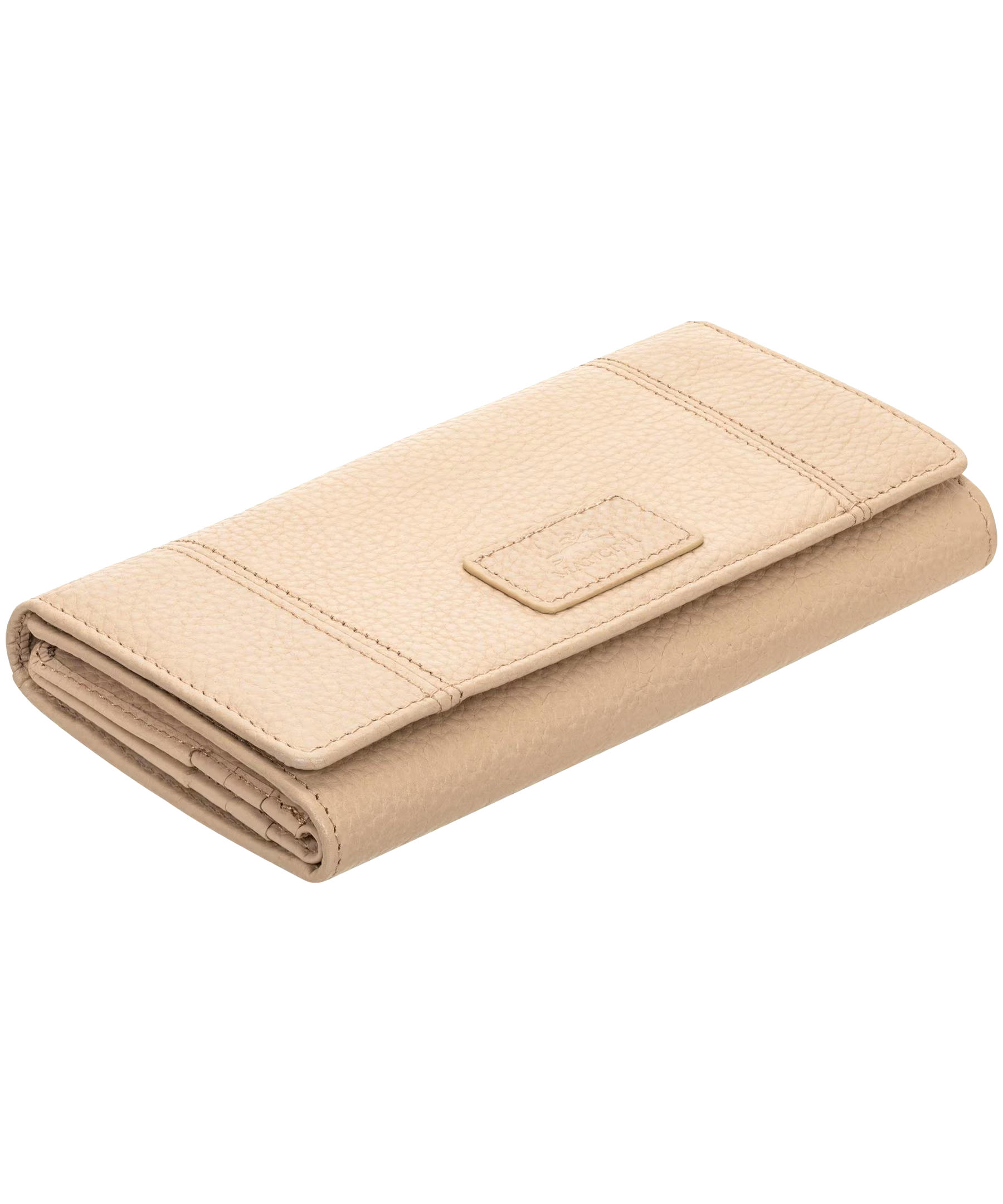 Mancini Leather Goods Women's Pebelled RFID Secure Trifold Wing Wallet