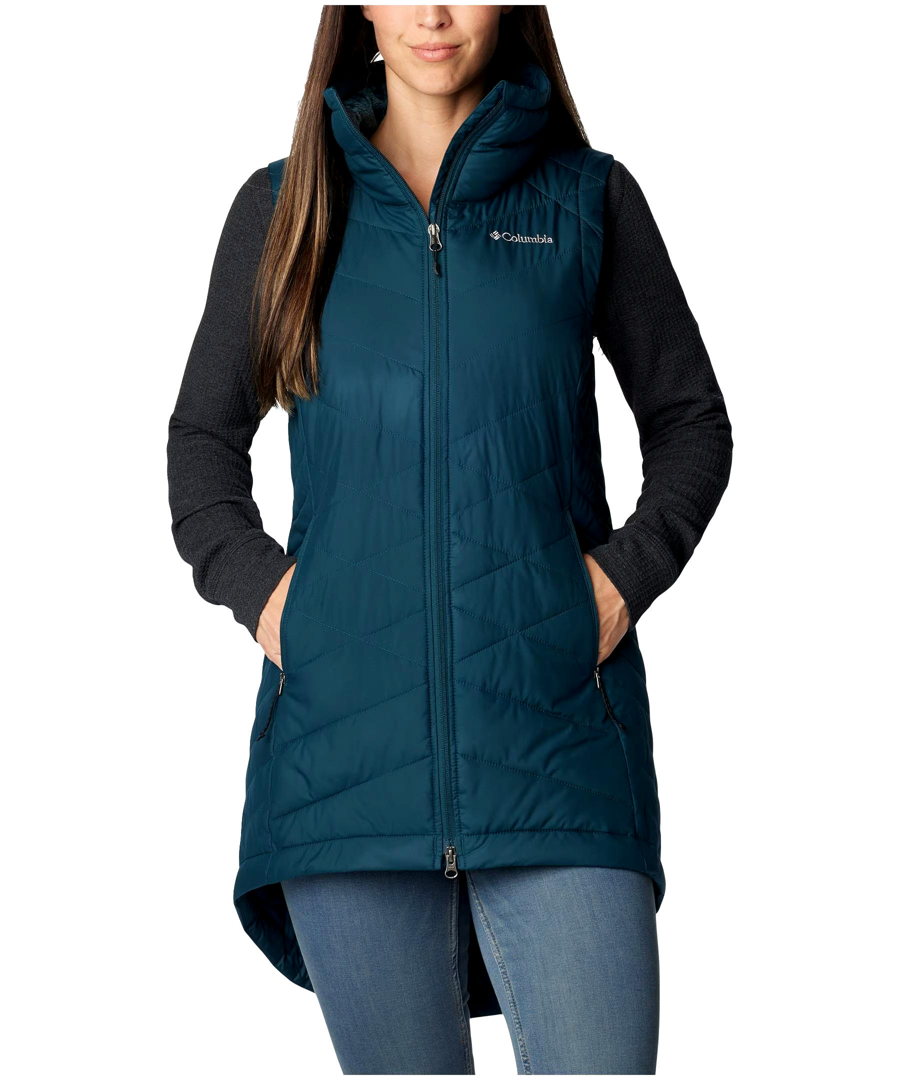 Columbia Women's Heavenly Vest, Insulated, Semi-Fitted, Winter, Long