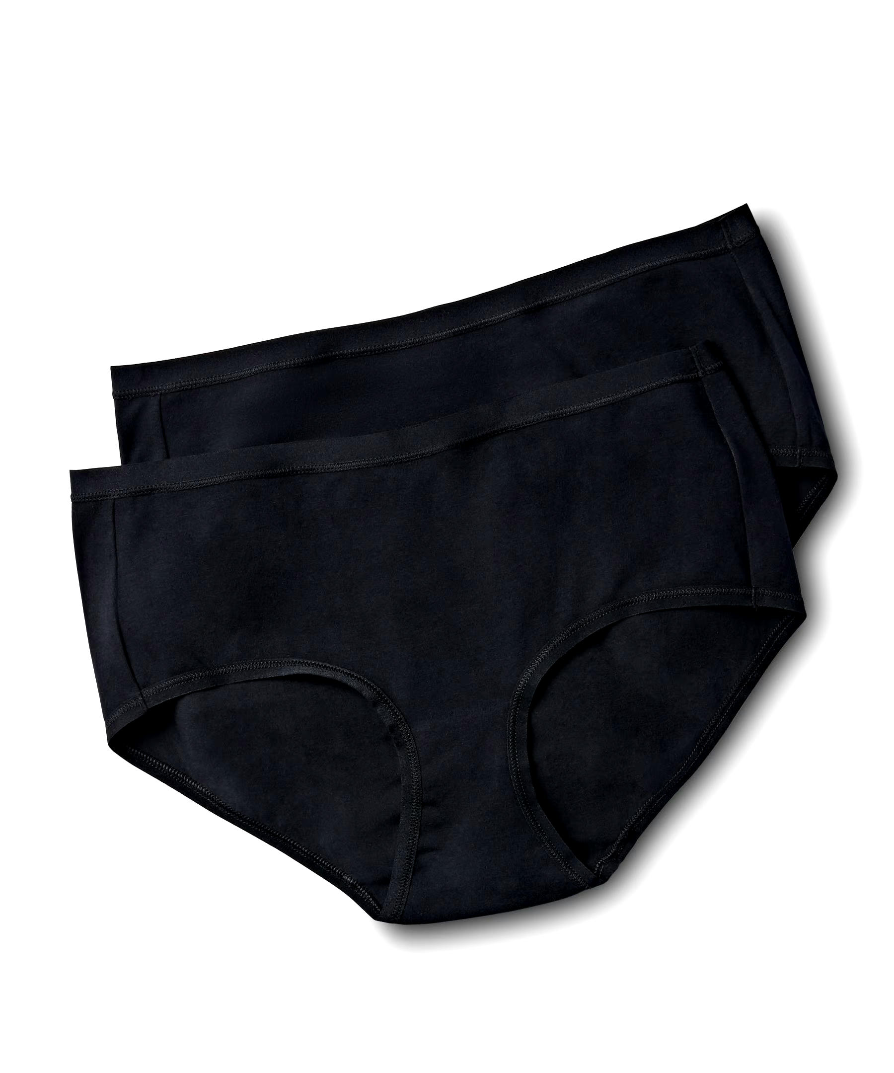 Denver Hayes Women's 2 Pack 4 Way Stretch Perfect Fit Hip Hugger Underwear Briefs