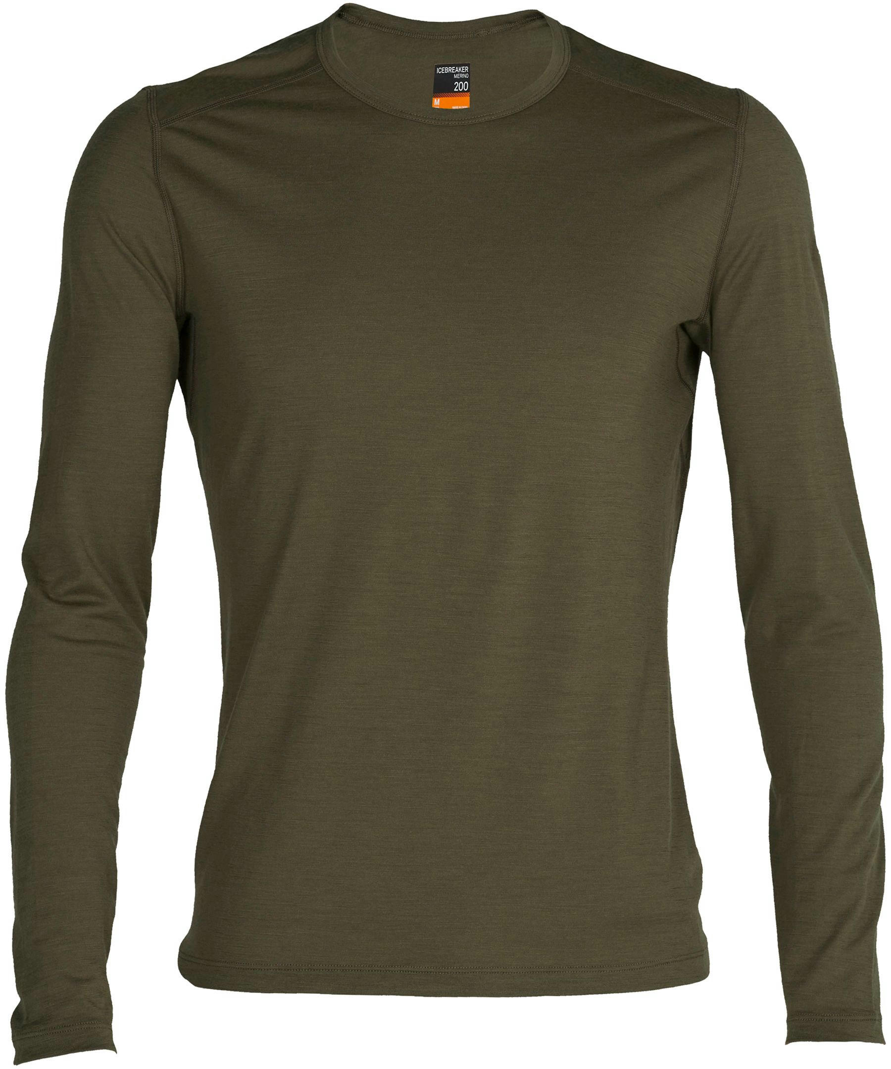 Icebreaker Men's 200 Oasis Long Sleeve Crewe Thermal Top