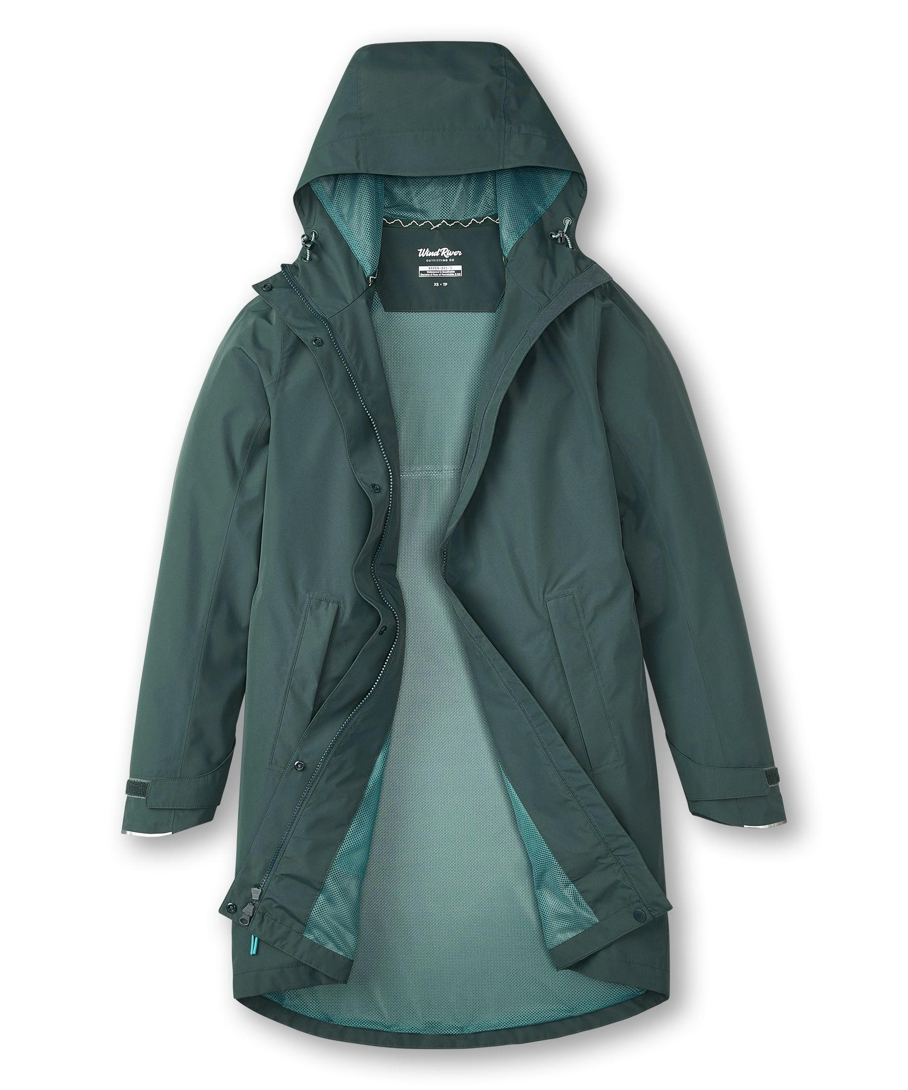 WindRiver Women's Hyper-Dri 3 Downpour 2L Long Rain Jacket