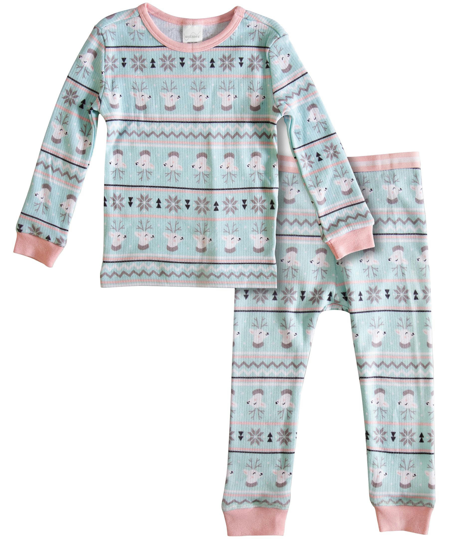 Watson's Toddler Soft Cozy Long Sleeve Top and Pants Thermal Set