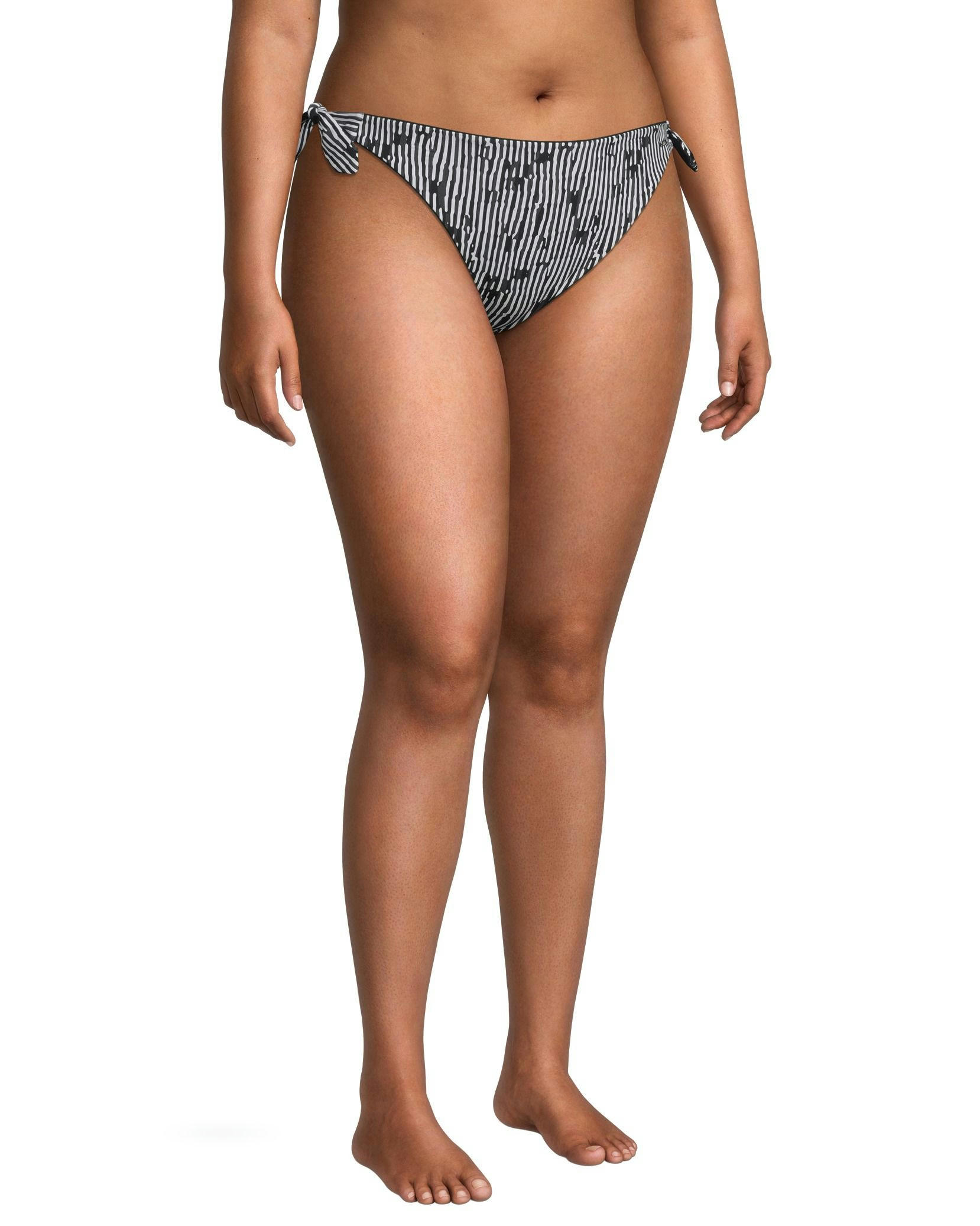 Women's Side Tie Reversible Bikini Swim Bottom