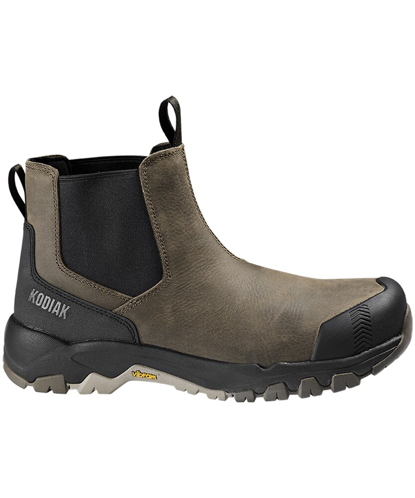 Kodiak Men's 6 inch Quest Bound Chelsea Composite Toe Composite Plate Safety Hikers