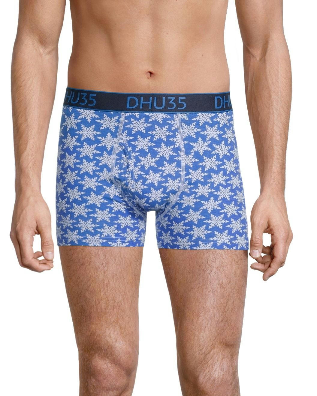 Denver Hayes Men's 3 Pack X-Mas Cotton Stretch Boxer Brief Underwear