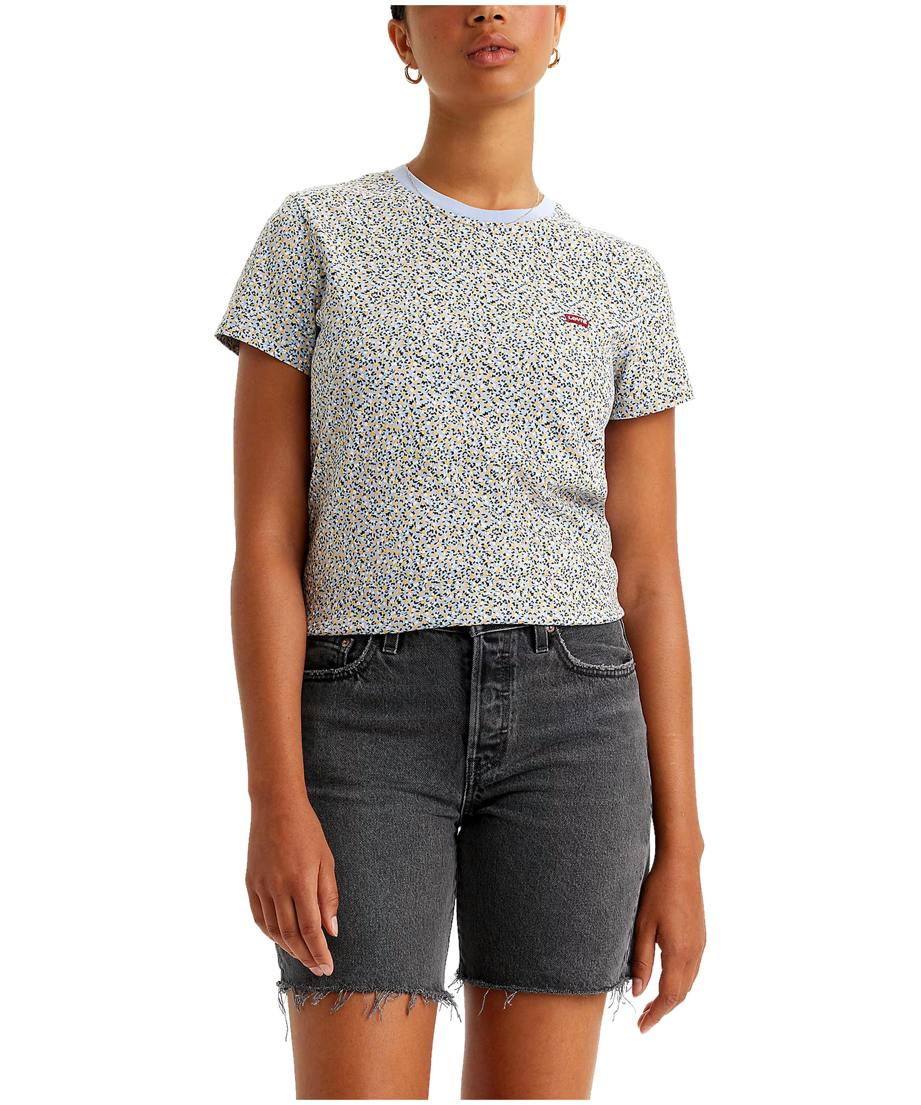Levi's Women's Graphic The Perfect Tee Crewneck T Shirt