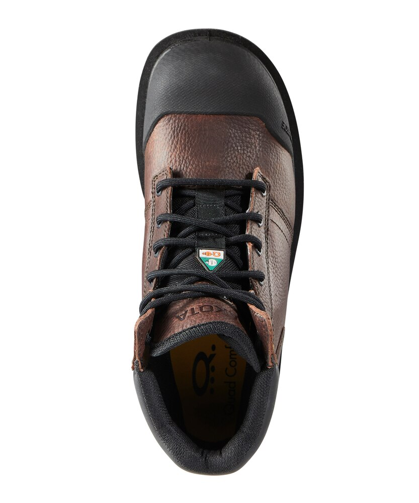 Dakota WorkPro Series Men's 6002 6 Inch Steel Toe Steel Plate Leather Work Boots - Brown