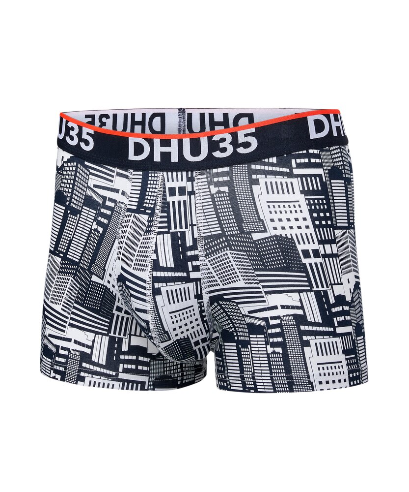 Denver Hayes Men's 2 Pack Fashion Side X Side Cotton Stretch Trunk Briefs with Elastic Waistband