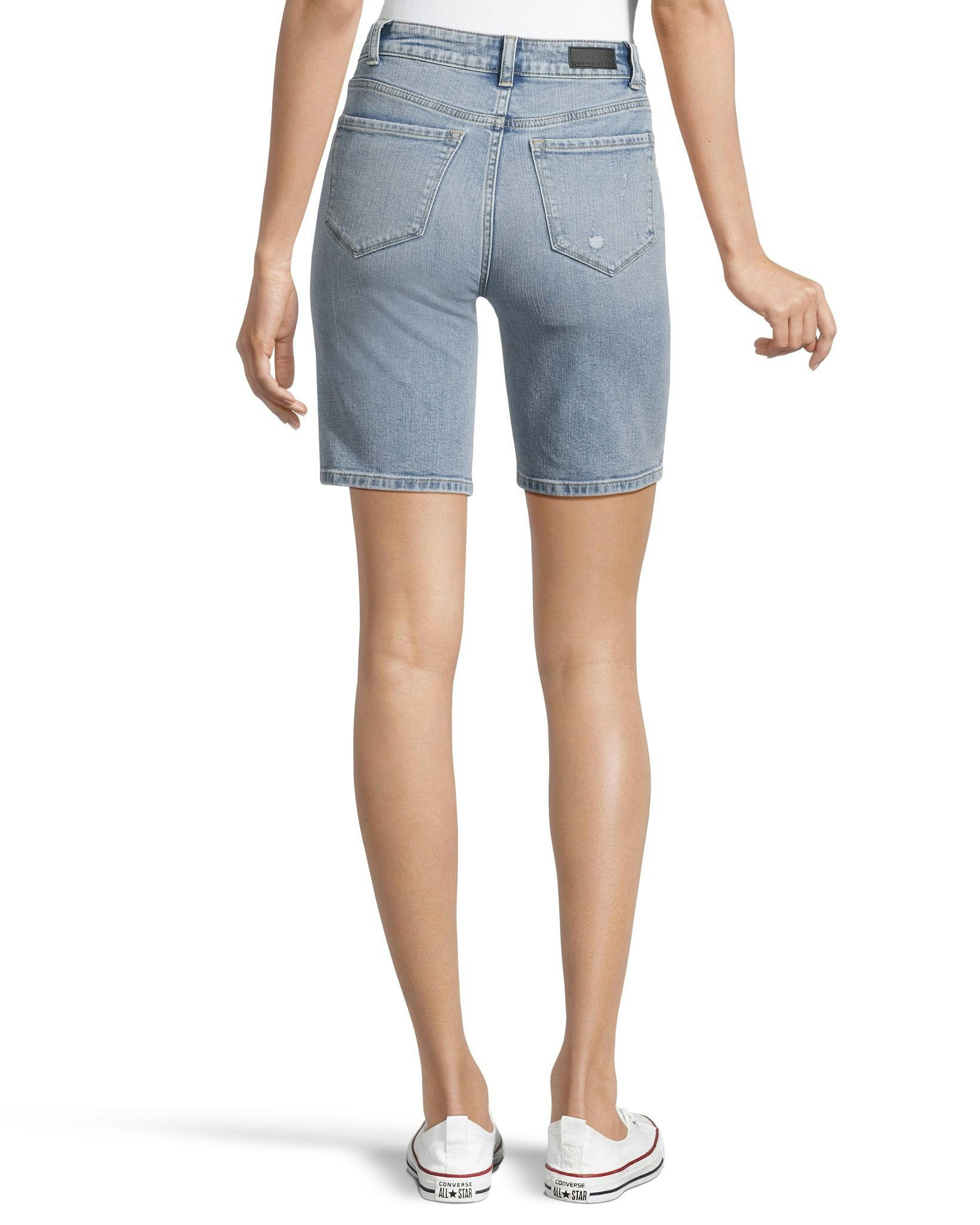 Denver Hayes Women's High Rise Denim Bermuda Shorts
