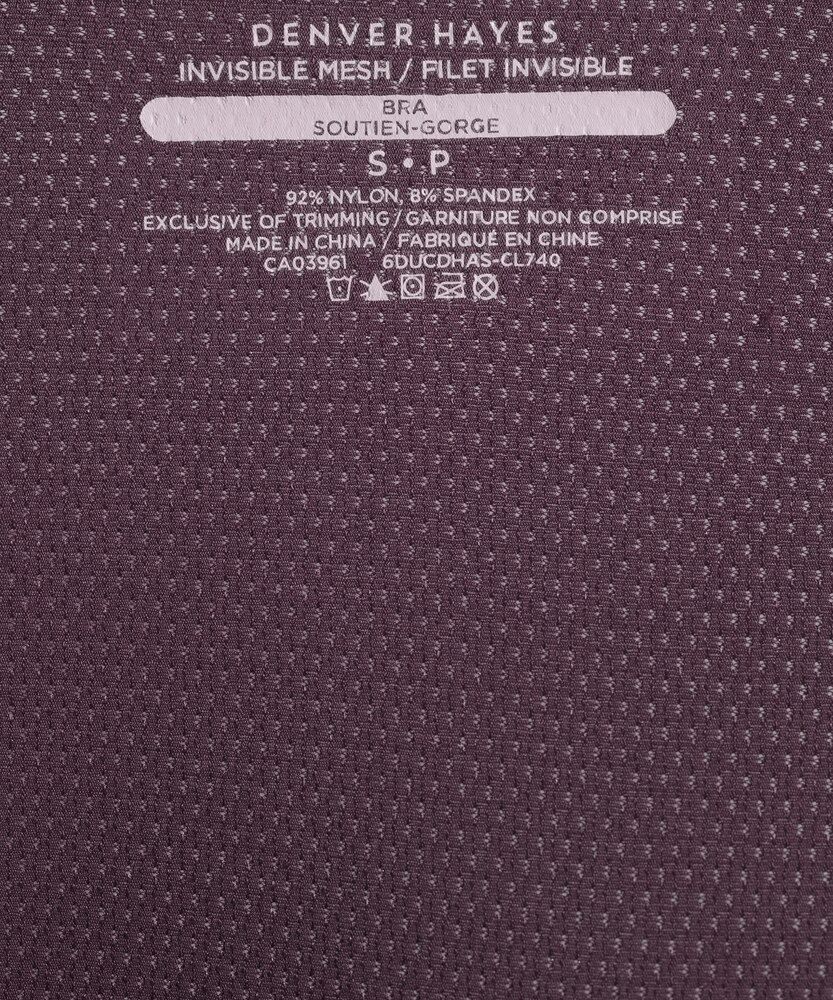 Denver Hayes Women's Invisible Mesh Wireless Bra