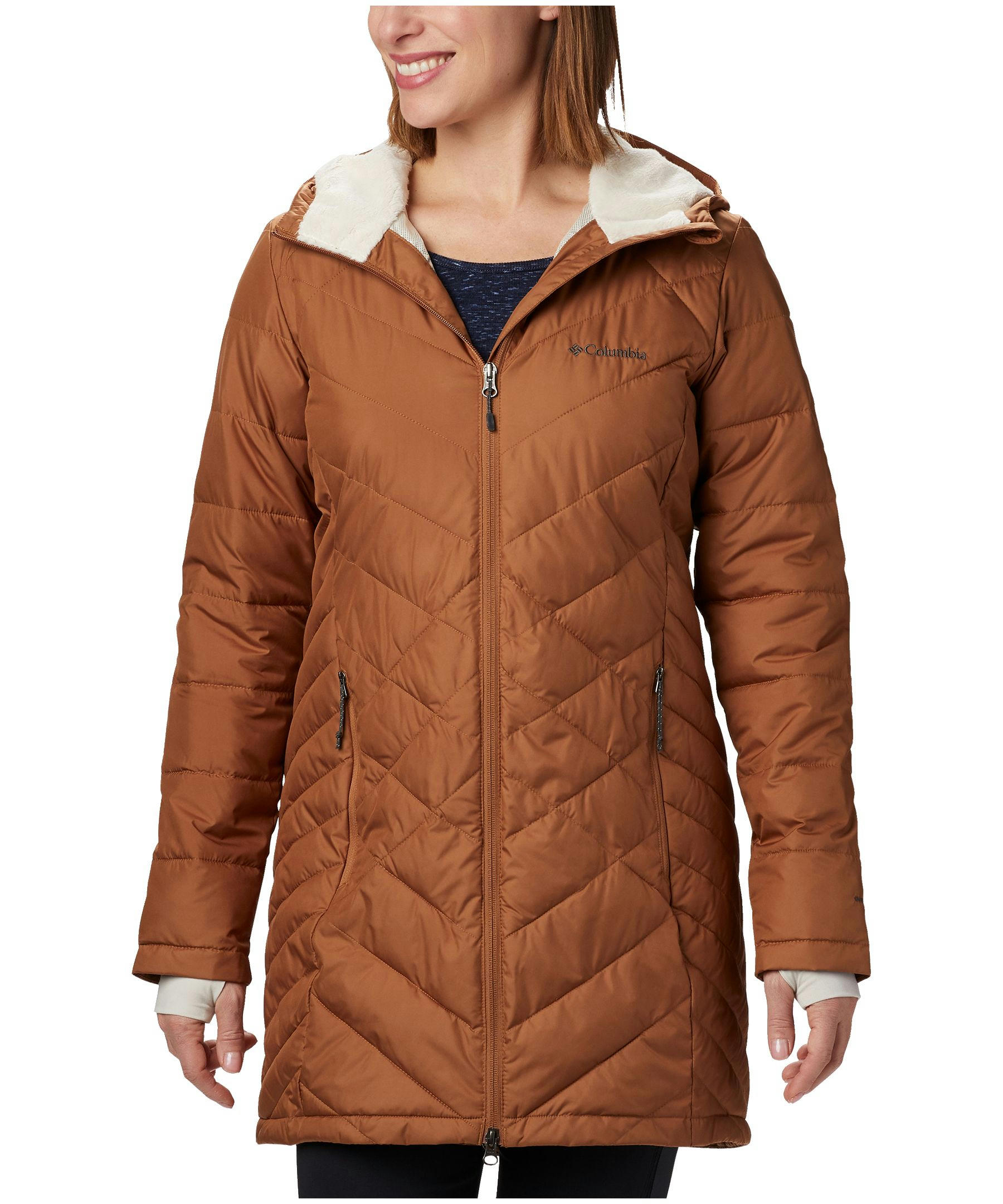 Columbia Women's Heavenly Omni-Heat Water Resistant Insulated Long Hooded Jacket