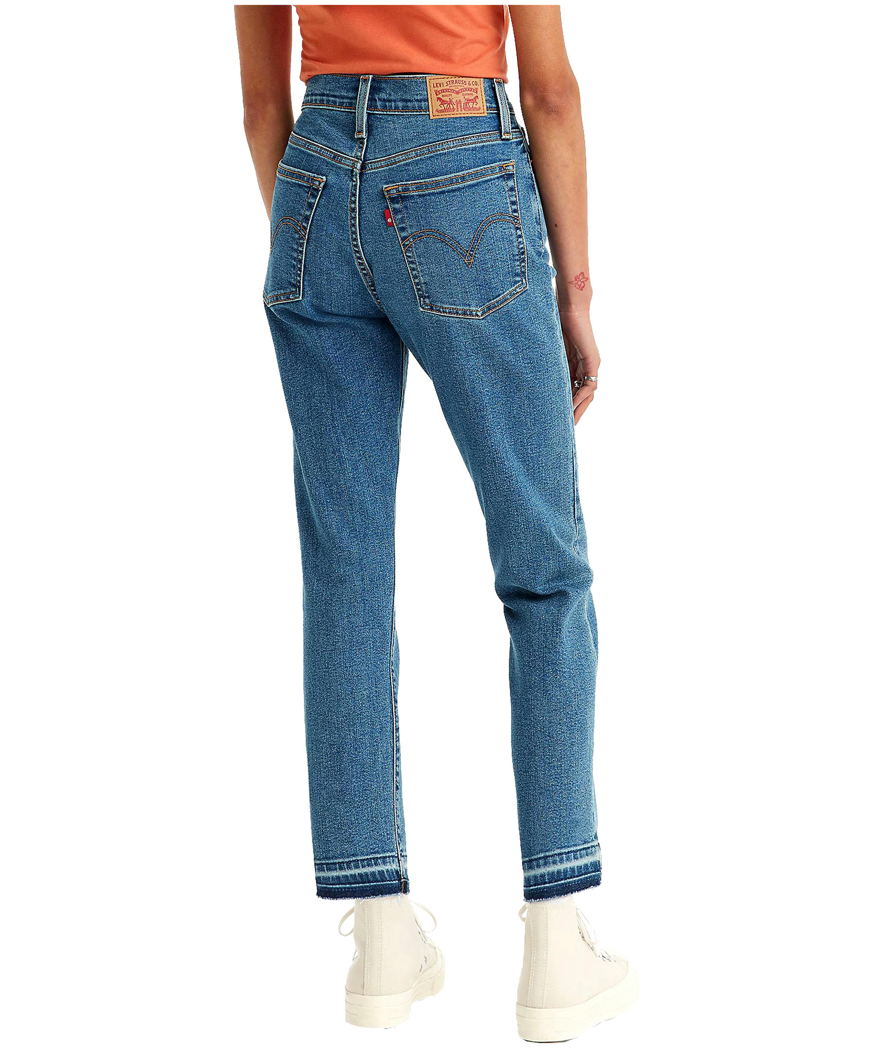 Levi's Women's Wedgie High Rise Straight Leg Skinny Jeans