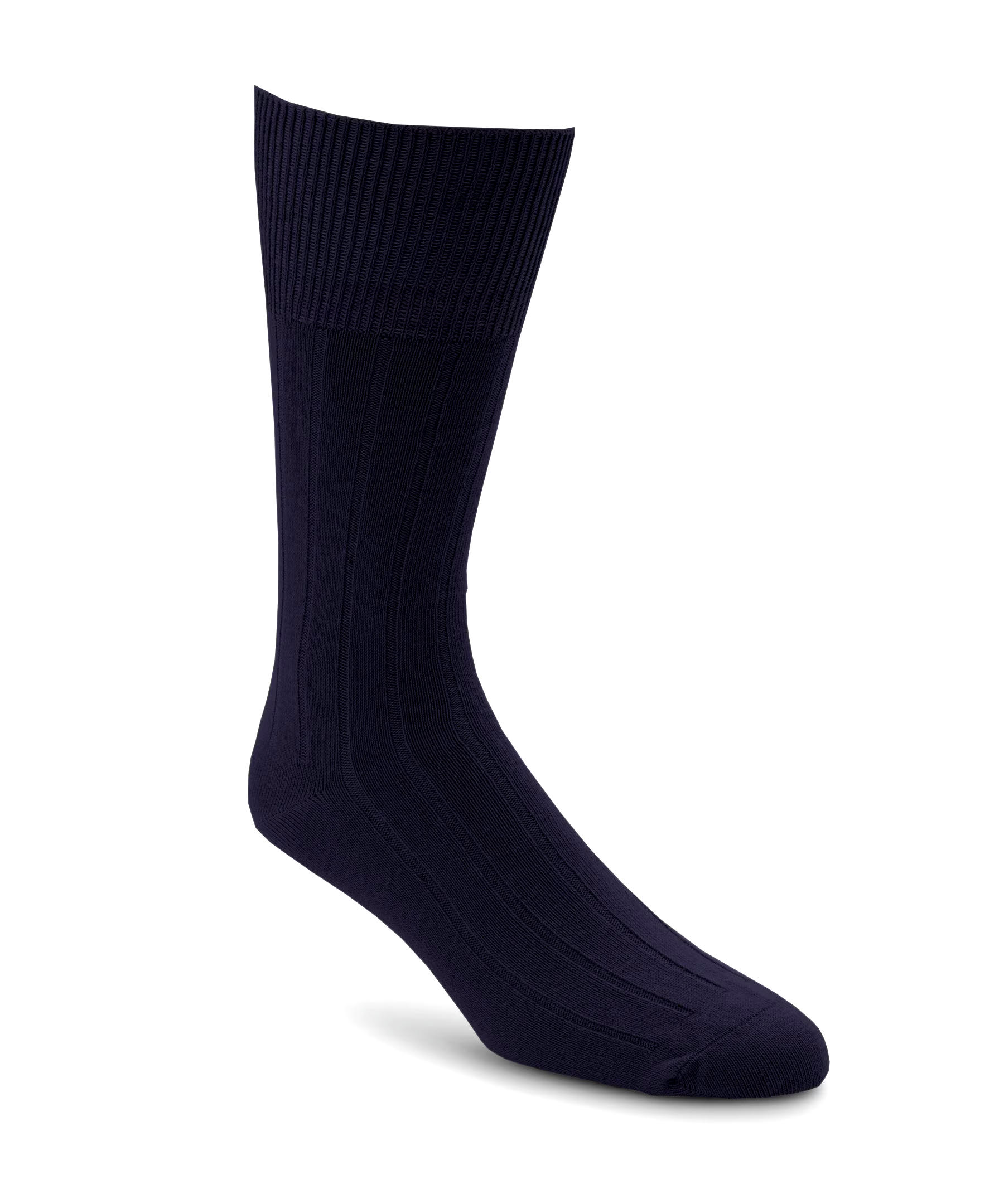 Denver Hayes Men's Casual Rib FRESHTECH Crew Sock