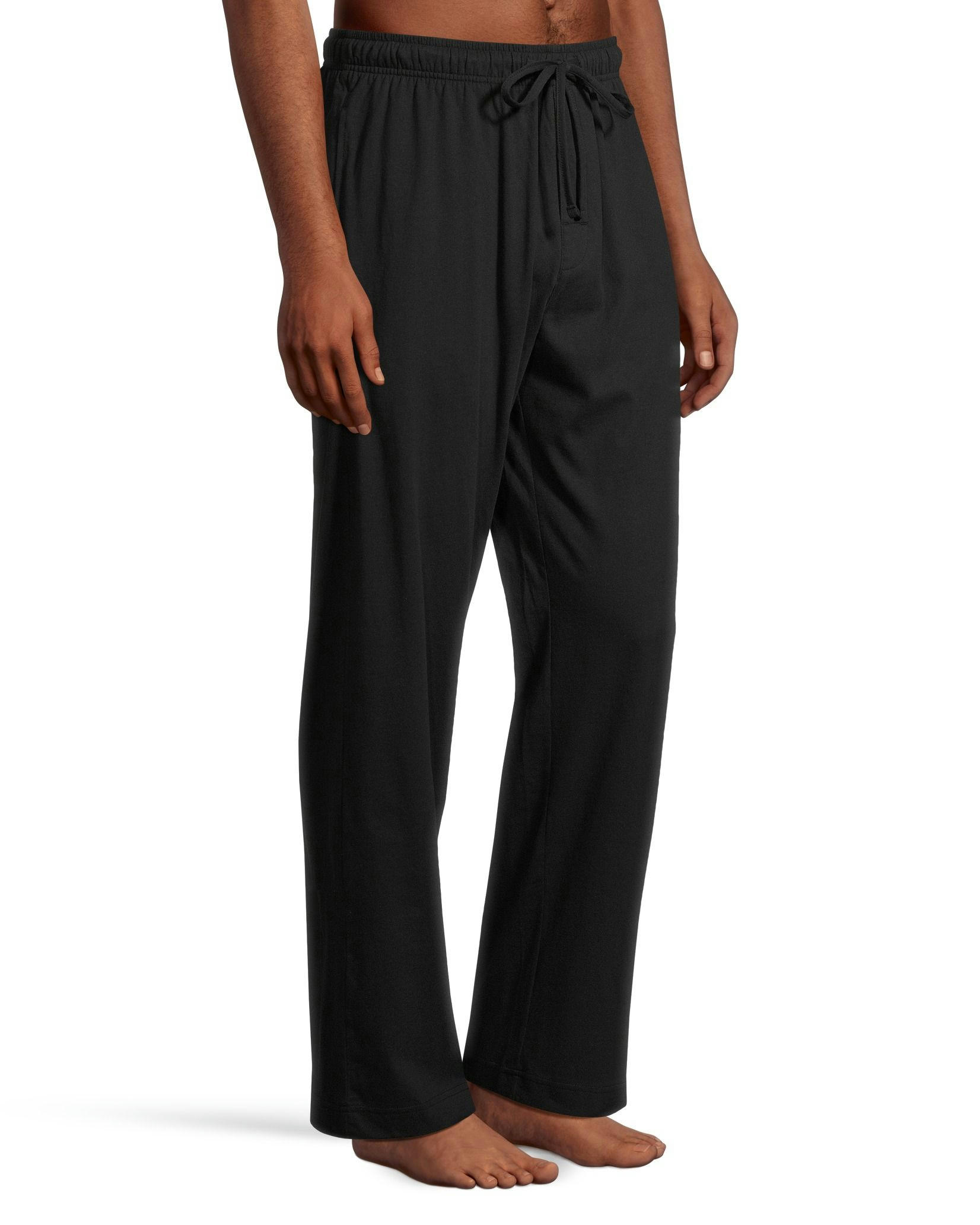 Men's Jersey Lounge Pants With Elastic Waistband and Drawstring