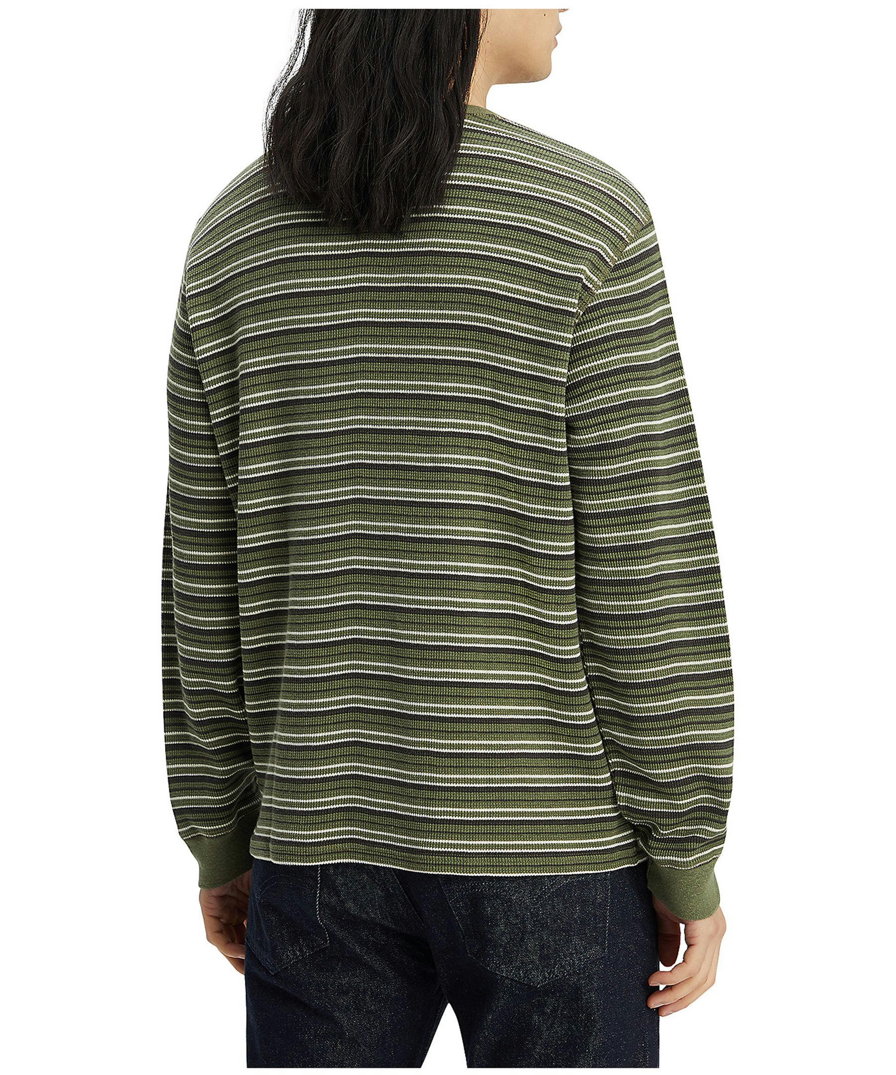 Levi's Men's Long Sleeve Striped Thermal Knit Top